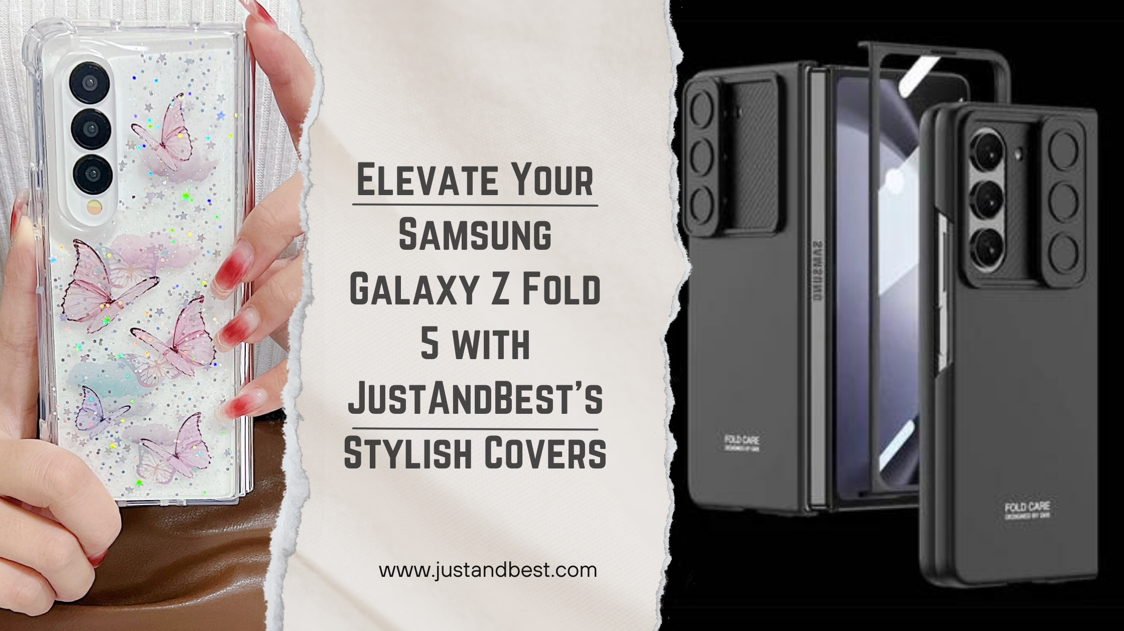 Elevate Your Samsung Galaxy Z Fold 5 with Just And Best's Stylish Covers