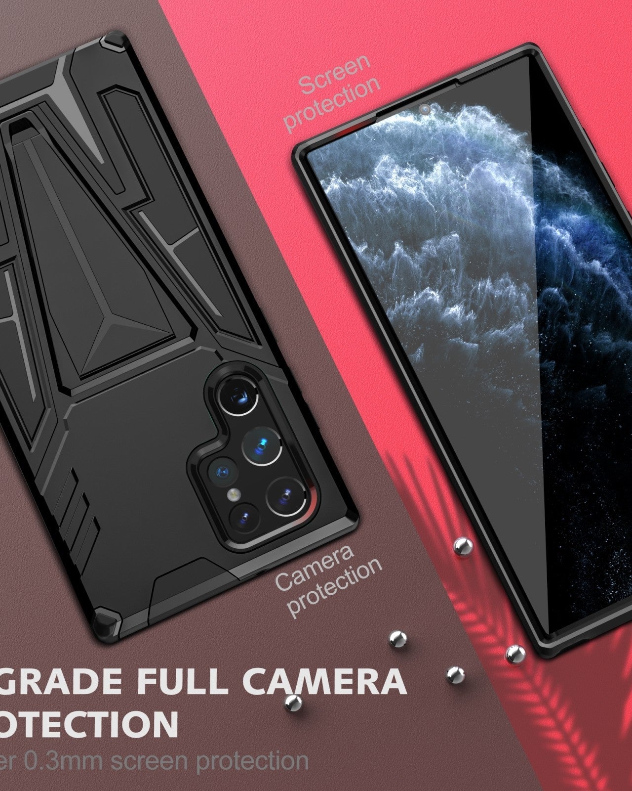 Jet Black Dual Layer Premium Armour Case iPhone cover – JustAndBest India