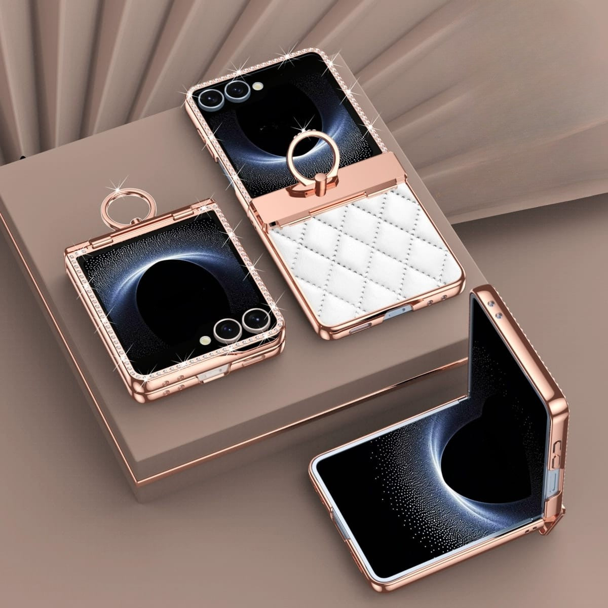 Luxury Ring Holder Premium Leather Cover