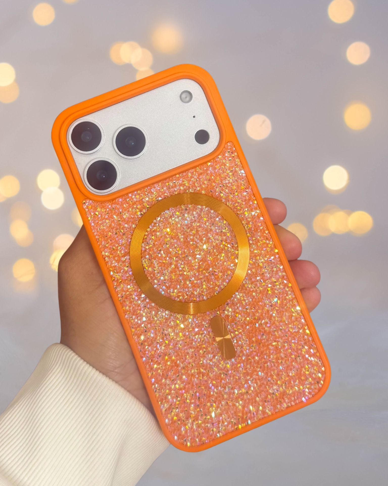 Diamond Rhinestones MagSafe Luxury Luxury Cover iPhone cover – JustAndBest India