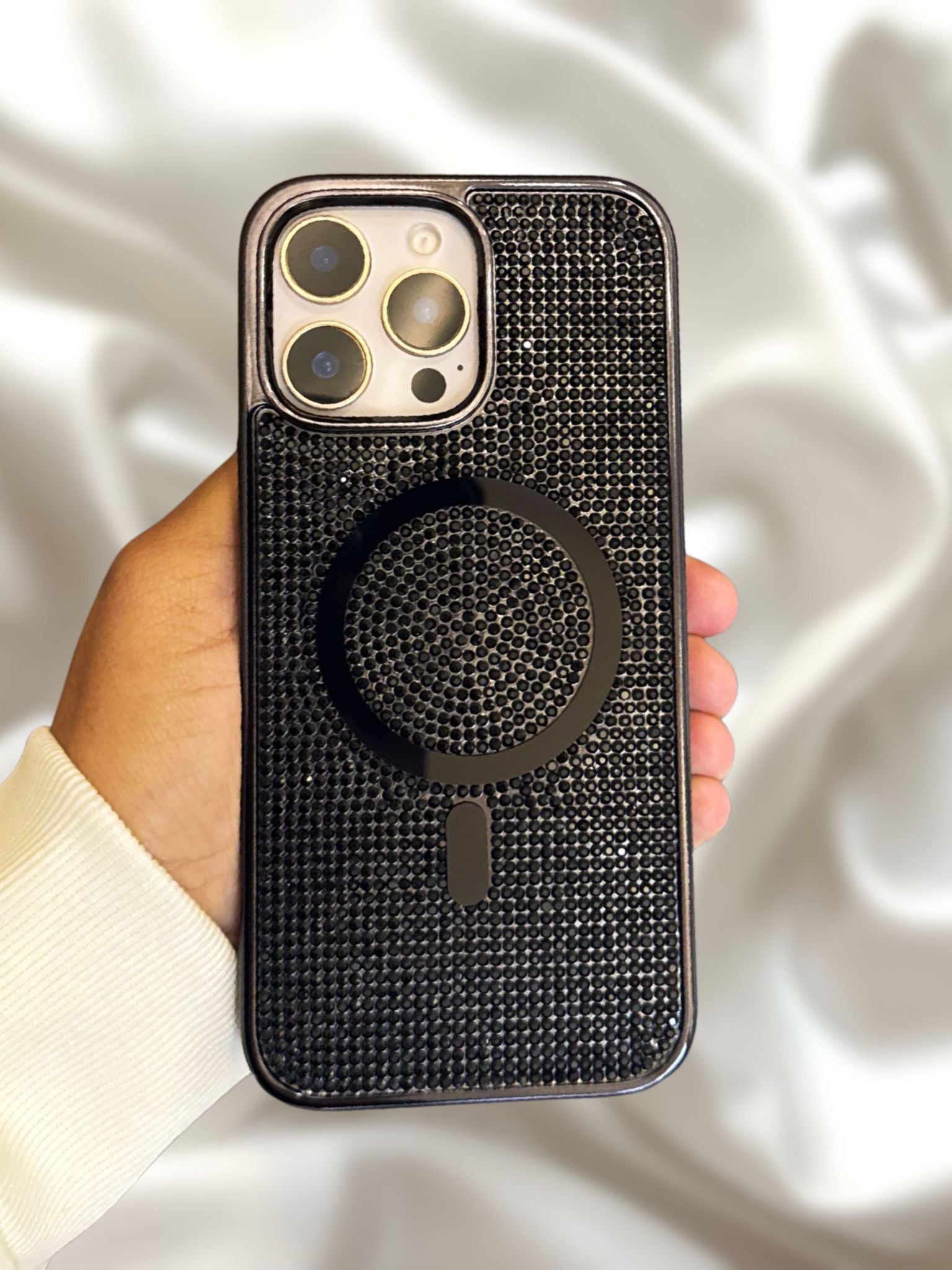 iPhone 16 Series Diamond Rhinestones Cover - lifestyle