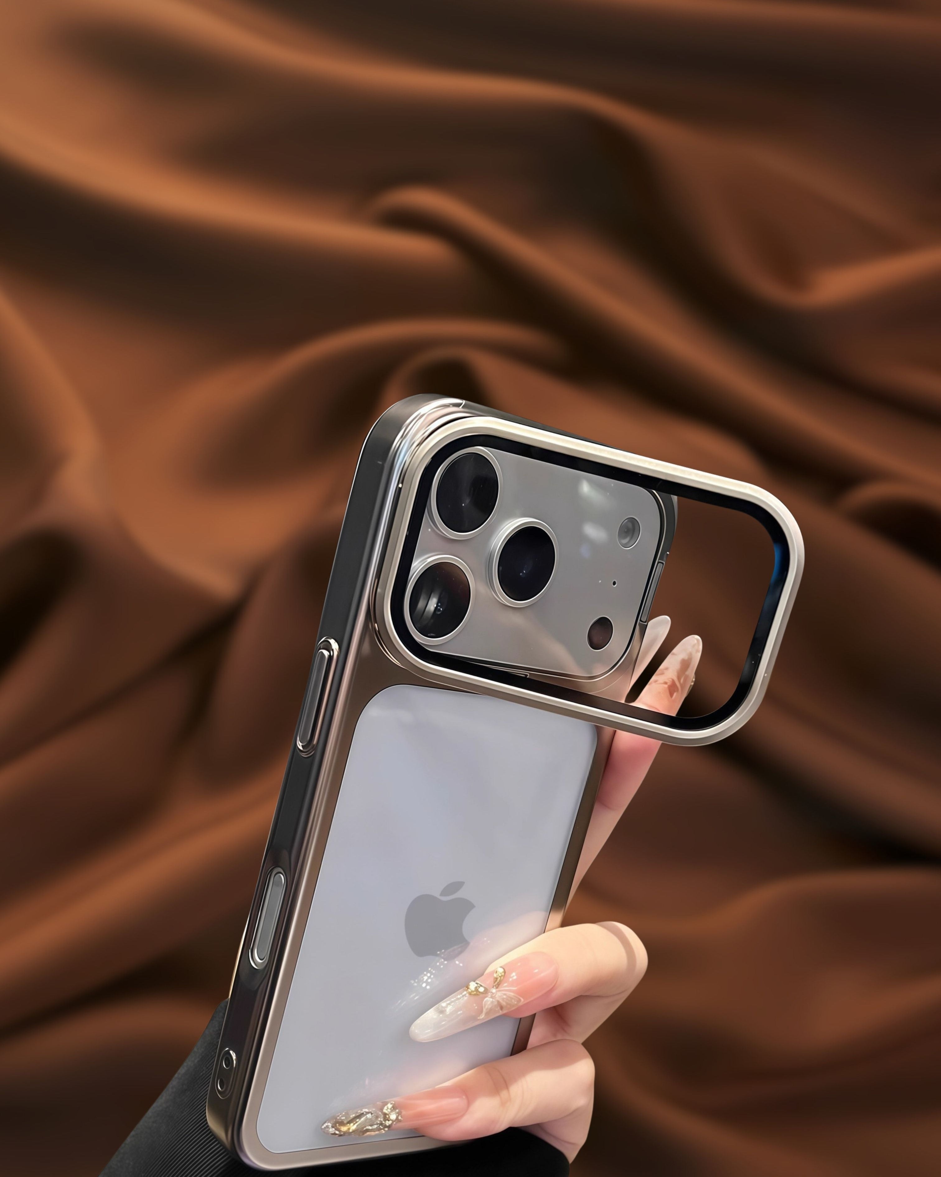 Luxury Electroplated Lens Protection Glass Cover iPhone cover – JustAndBest India