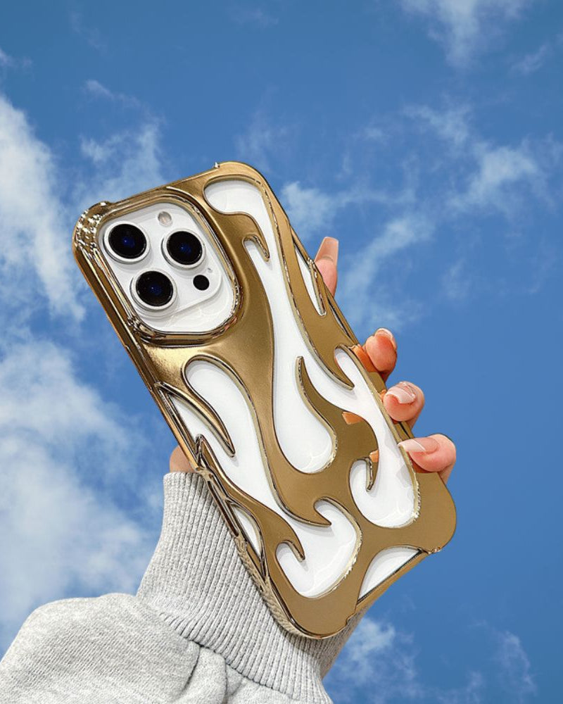 15 pro max gold flame cover