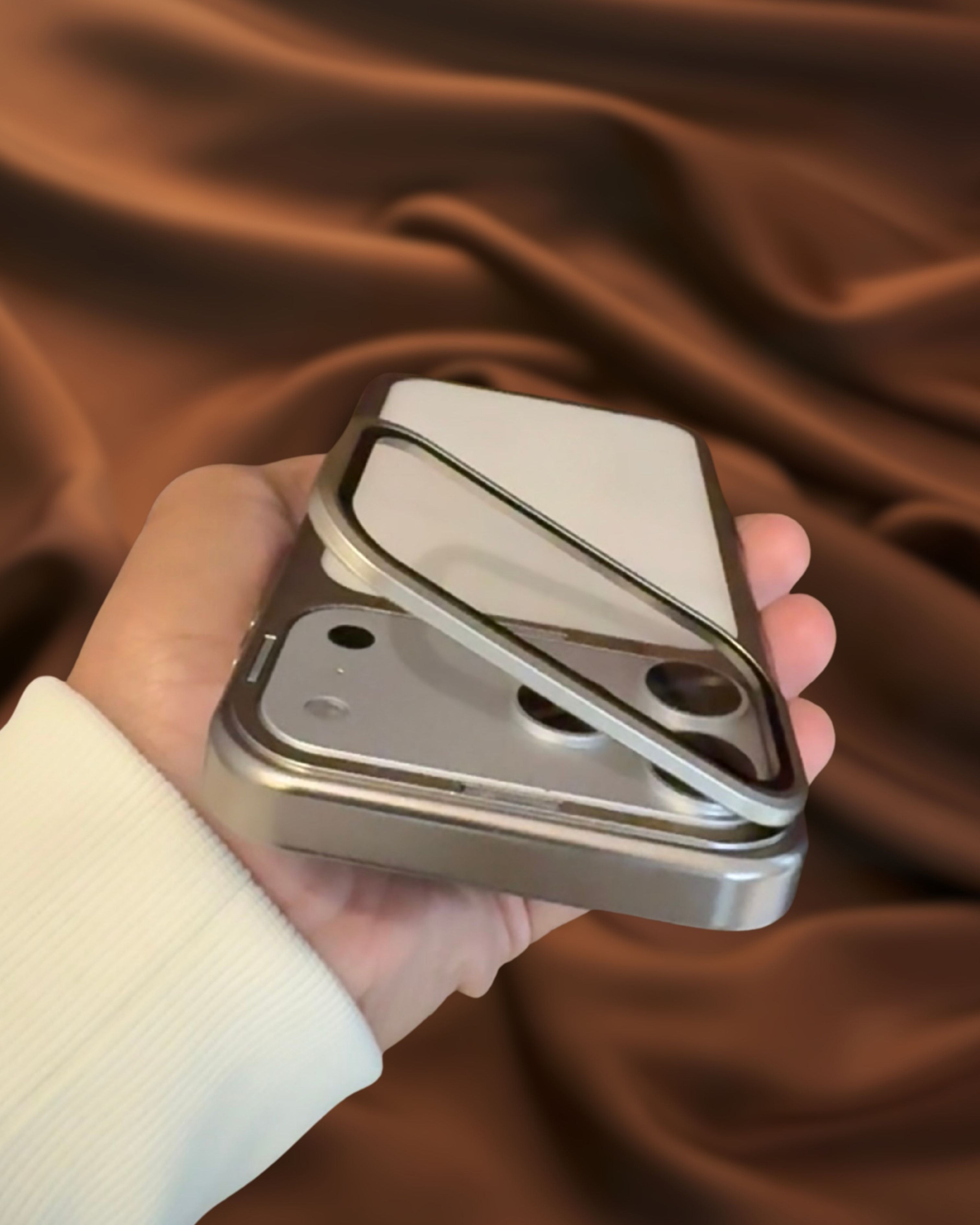 Luxury Electroplated Lens Protection Glass Cover iPhone cover – JustAndBest India