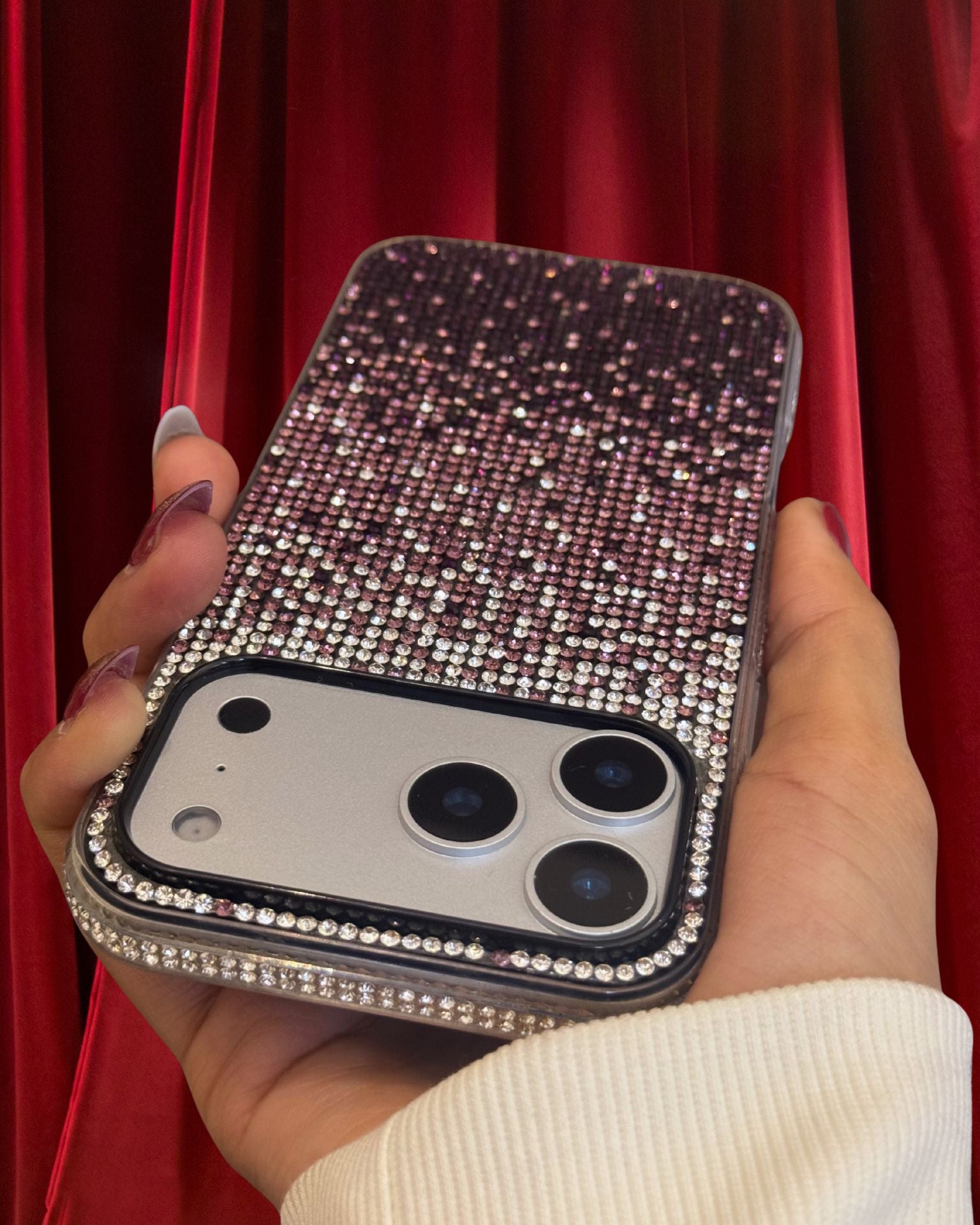 Bling Gradient Rhinestones Luxury Cover iPhone cover – JustAndBest India