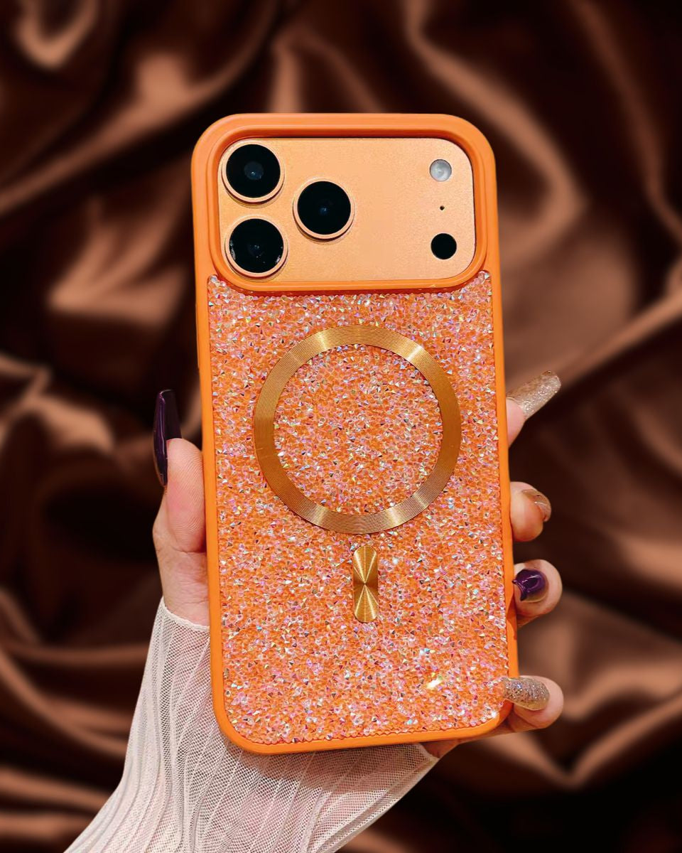 Diamond Rhinestones MagSafe Luxury Luxury Cover iPhone cover – JustAndBest India
