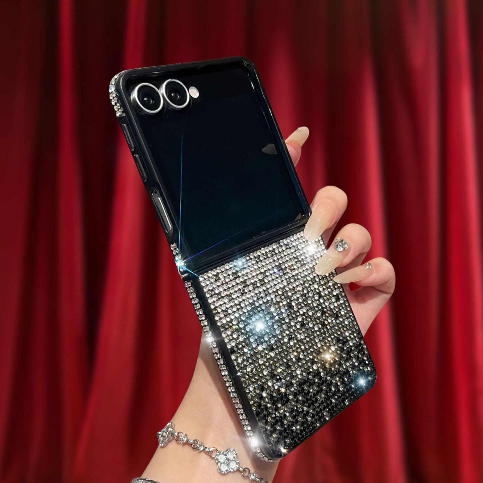 Samsung Galaxy Z Flip 5 Bling Gradient Rhinestones Cover