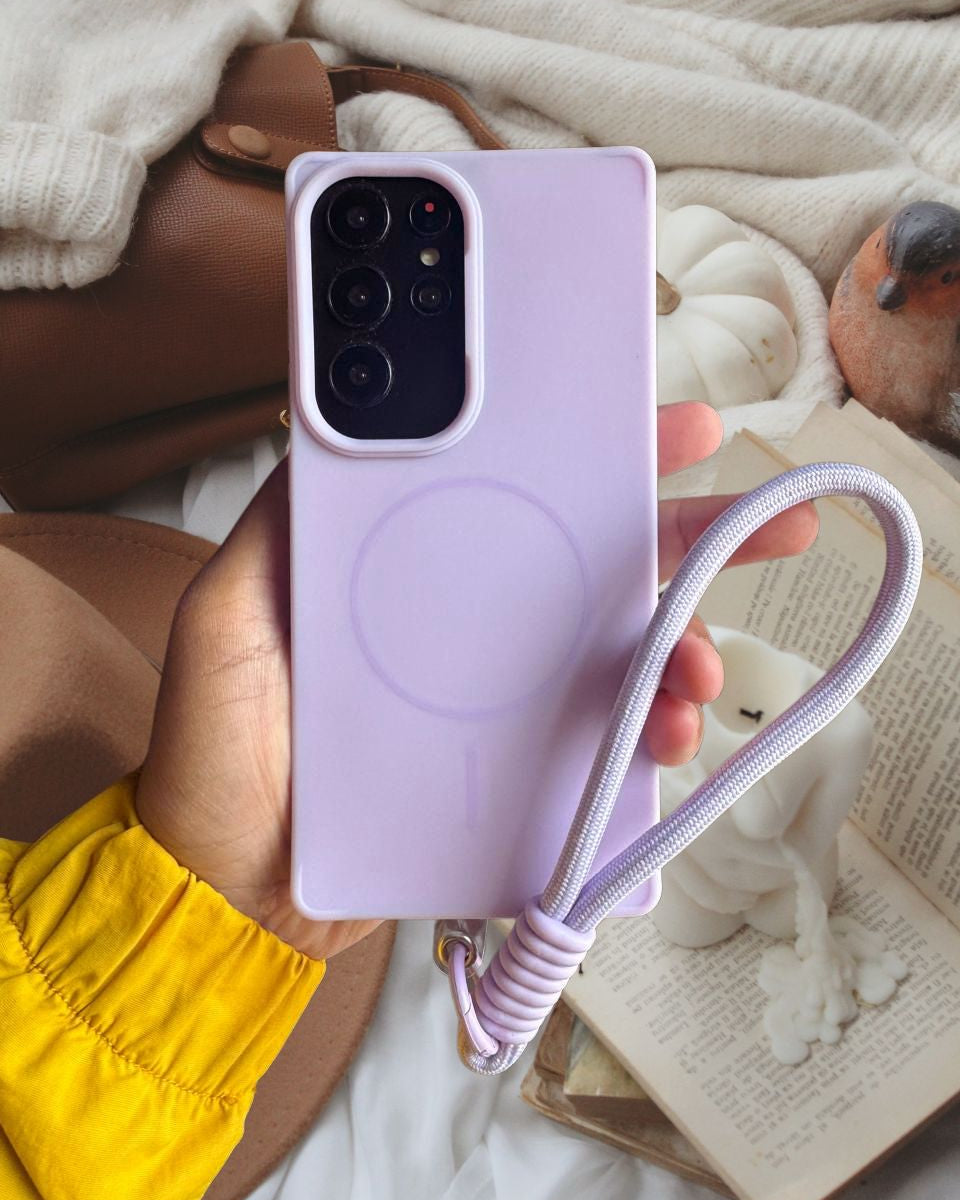 Samsung Galaxy S25 Series Purple Soft Cover - protective case detail