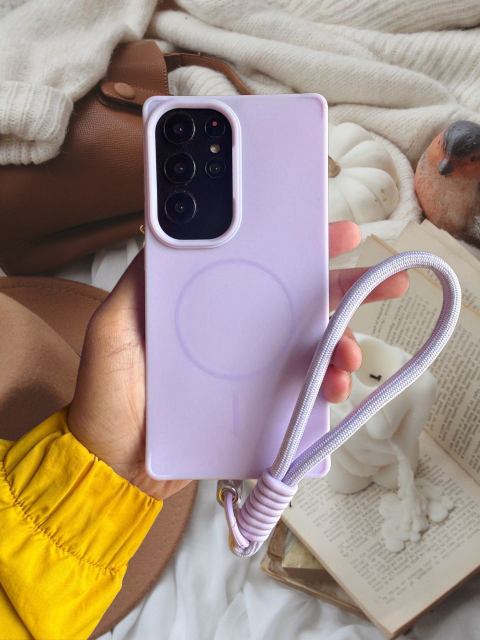 Samsung Galaxy S25 Series Purple Soft Cover - protective case detail
