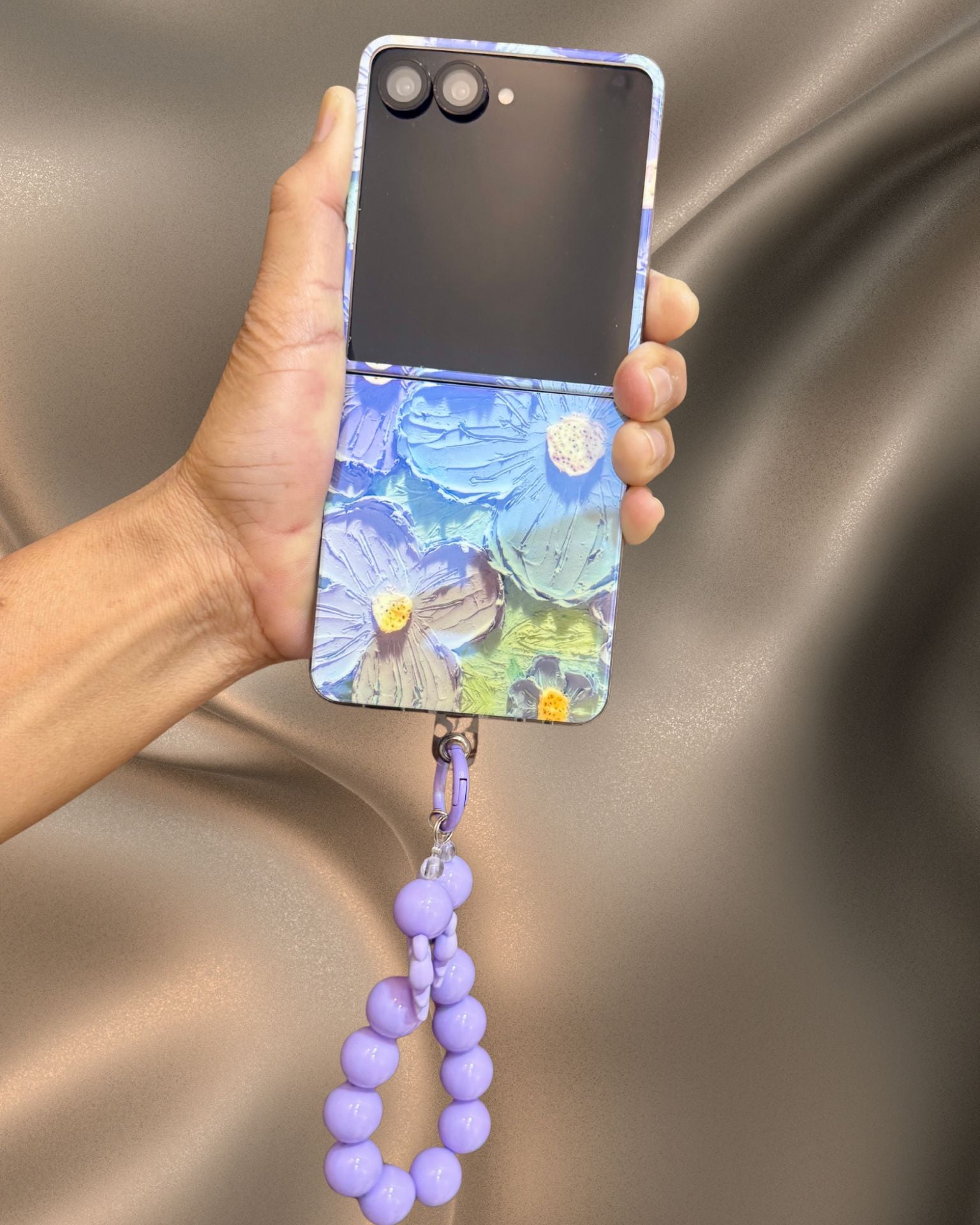 Samsung Galaxy Z Flip 7 Floral Glossy Cover | Phone Accessory