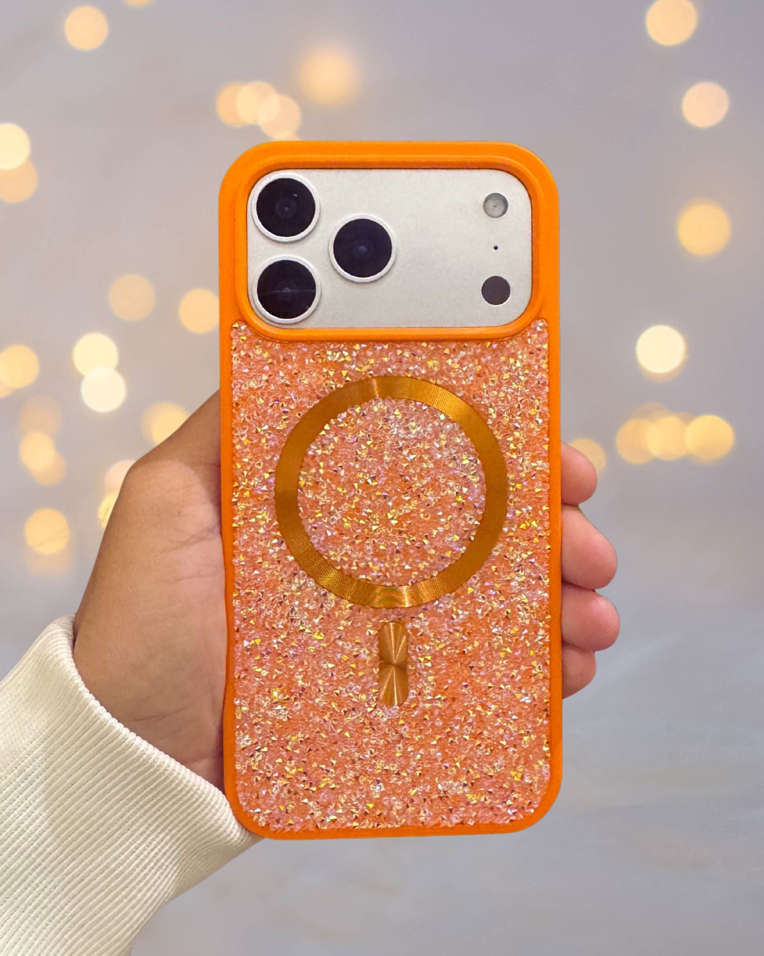 Diamond Rhinestones MagSafe Luxury Luxury Cover iPhone cover – JustAndBest India