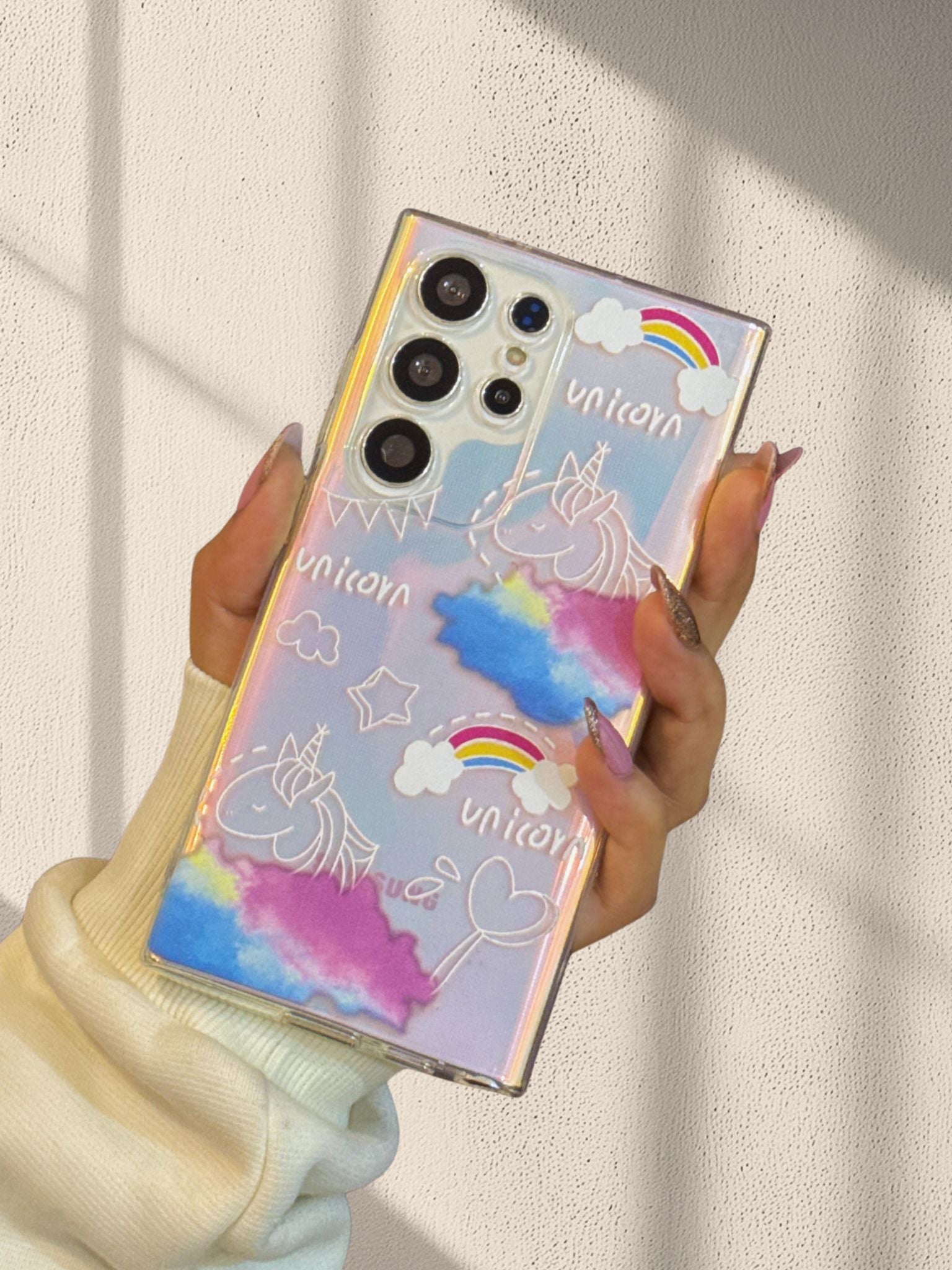 Cute Unicorn Shining Cover iPhone cover – JustAndBest India