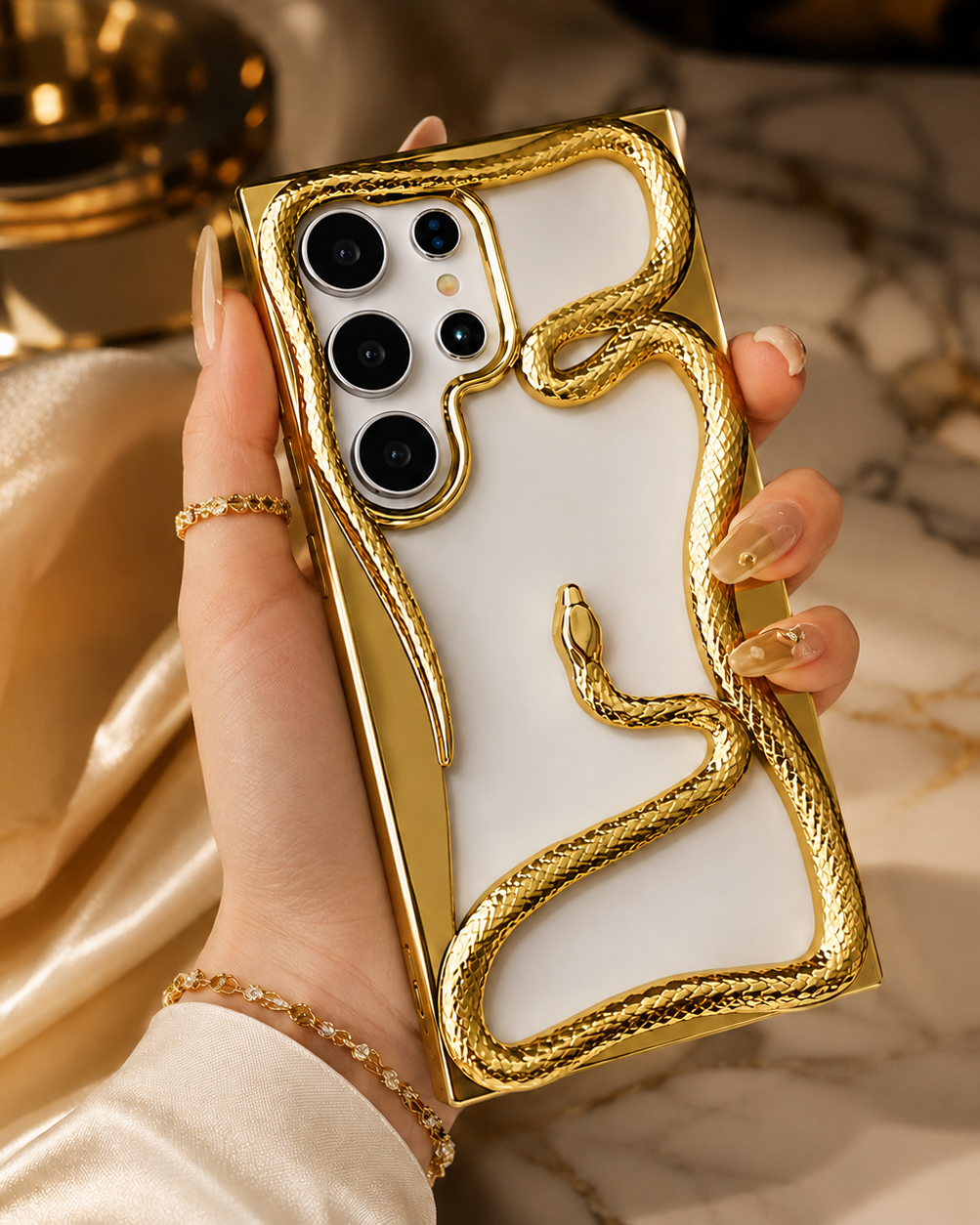 Samsung Galaxy S25 Ultra 3D Snake Cover | Designer Case