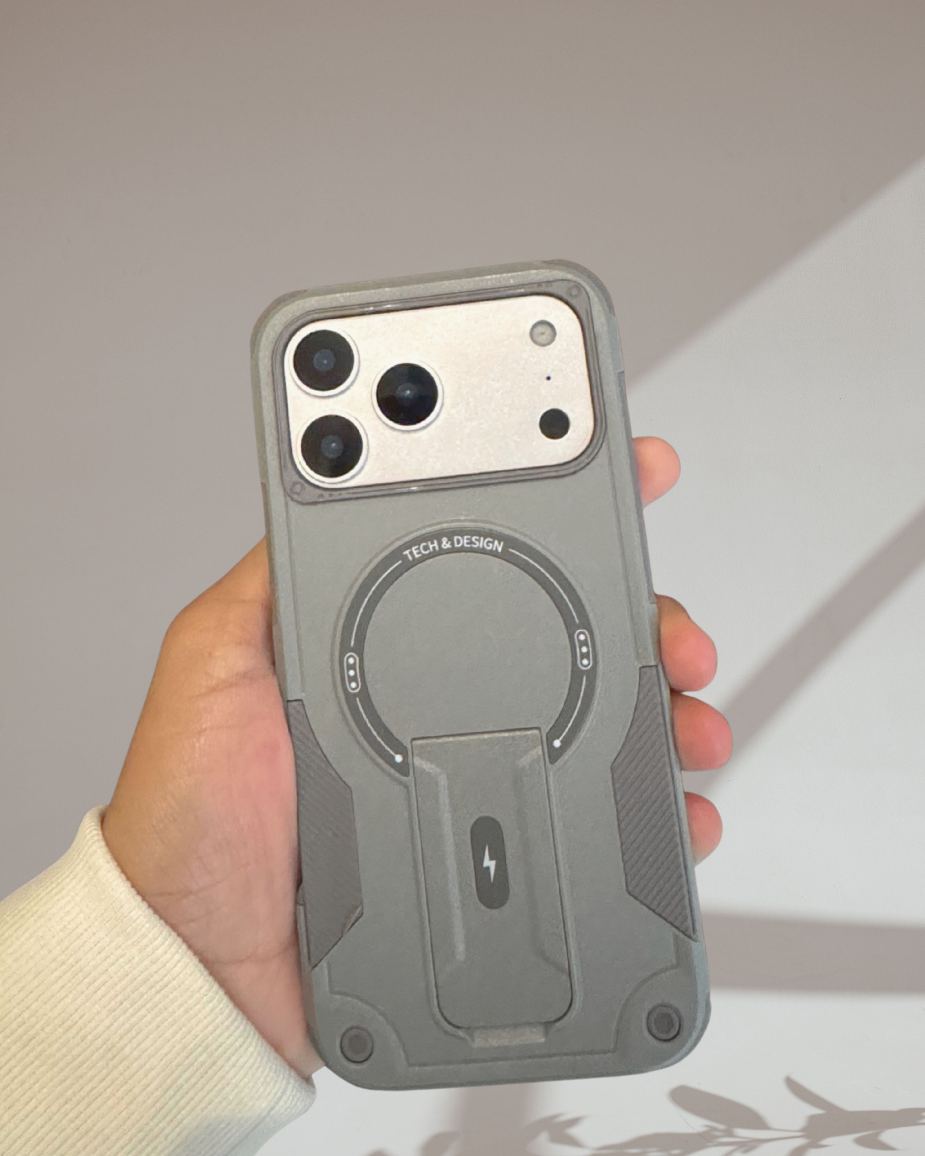 Armoured Dual Layer Kickstand Cover – phone accessory by JustAndBest India