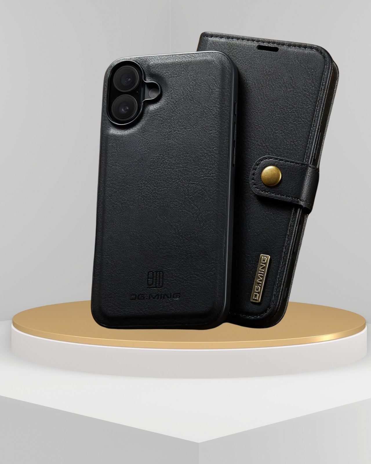 iPhone 17 Two-In-One Wallet Style Leather Flip Cover - phone case