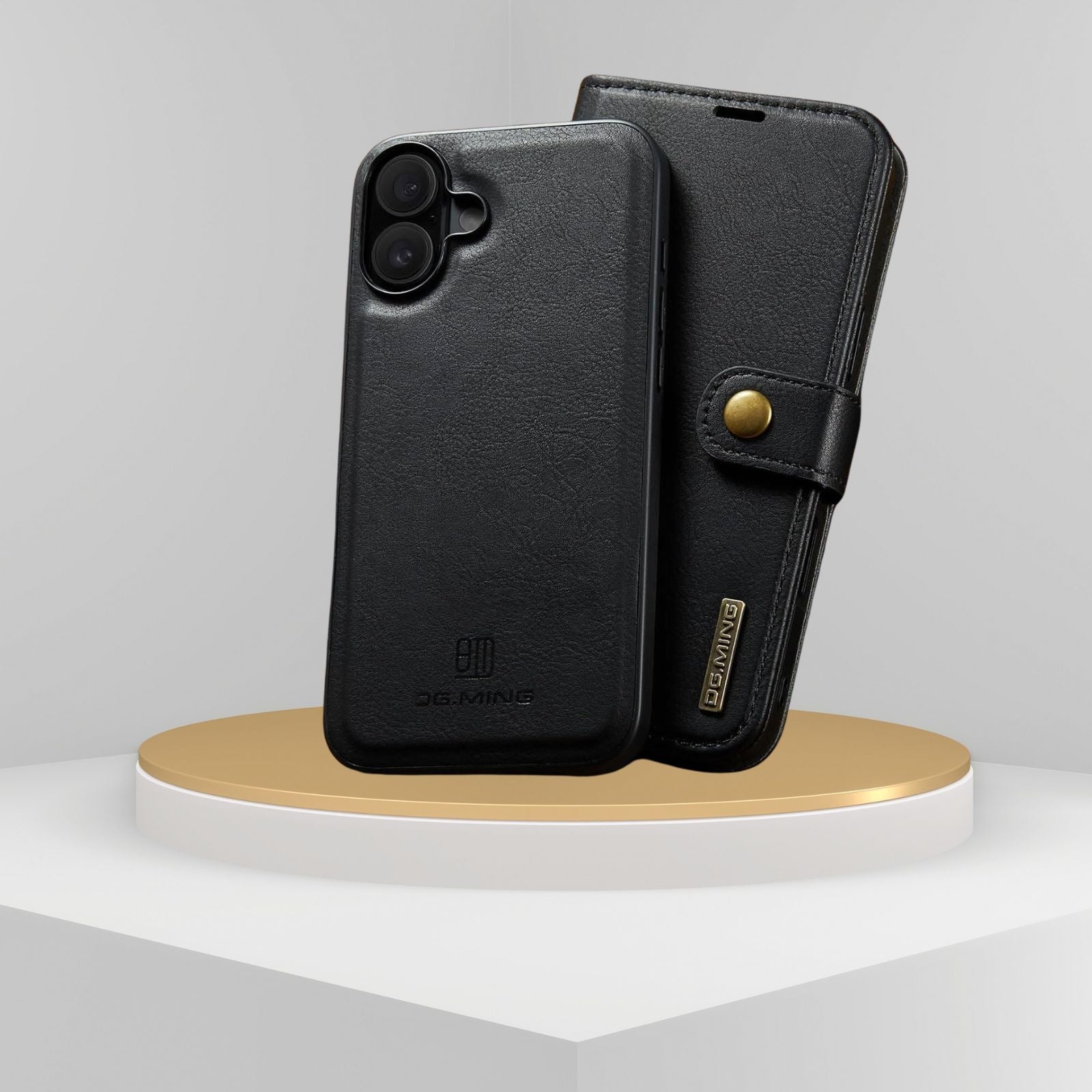 iPhone 17 Two-In-One Wallet Style Leather Flip Cover - phone case