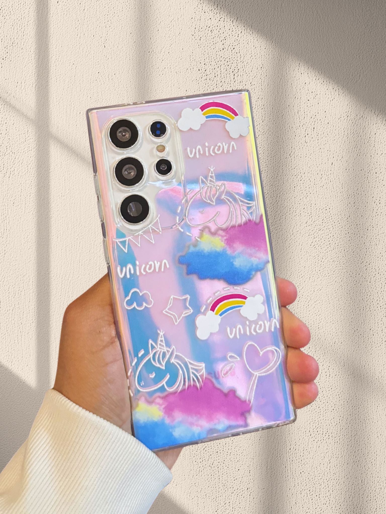 Cute Unicorn Shining Cover iPhone cover – JustAndBest India