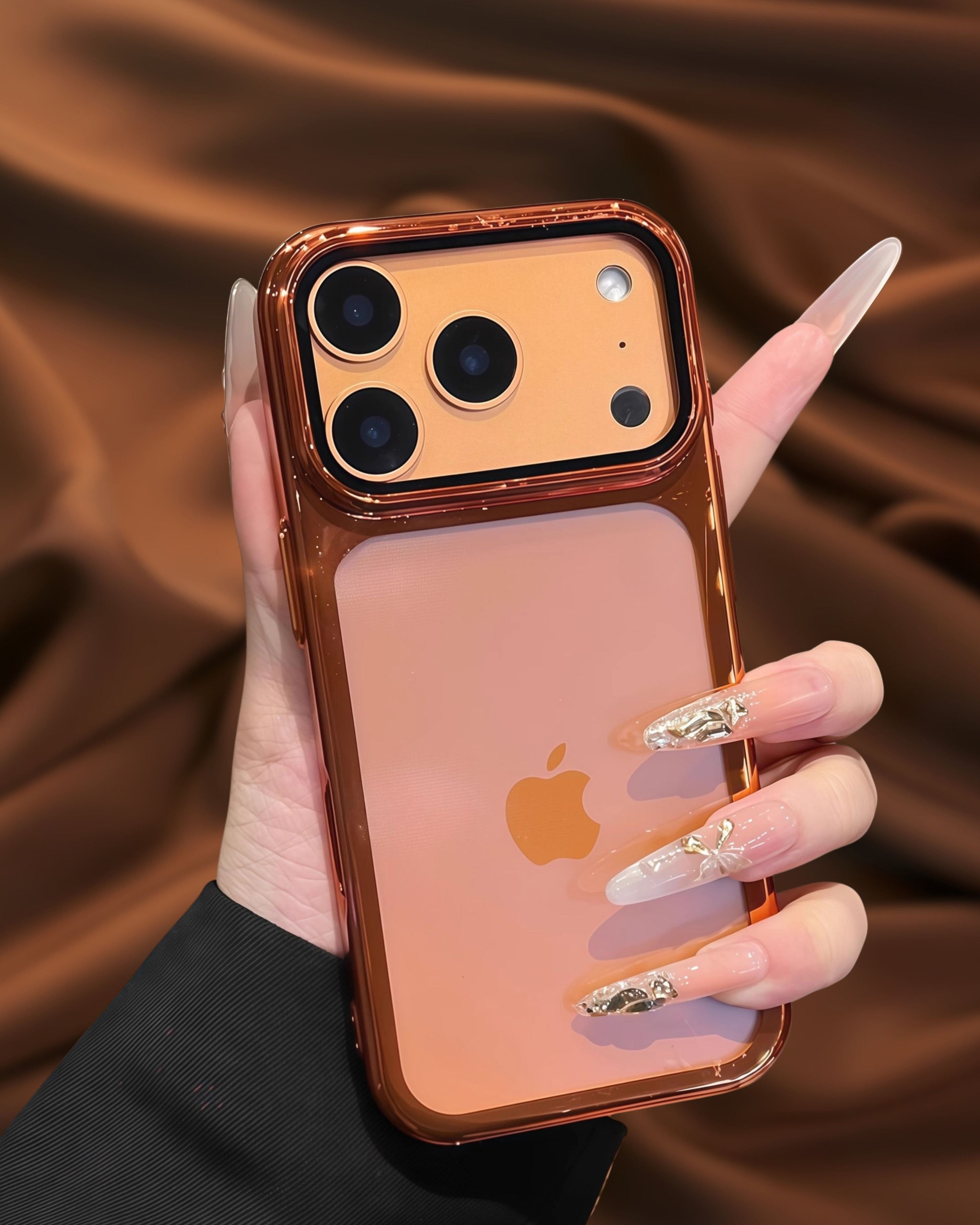 Luxury Electroplated Lens Protection Glass Cover iPhone cover – JustAndBest India