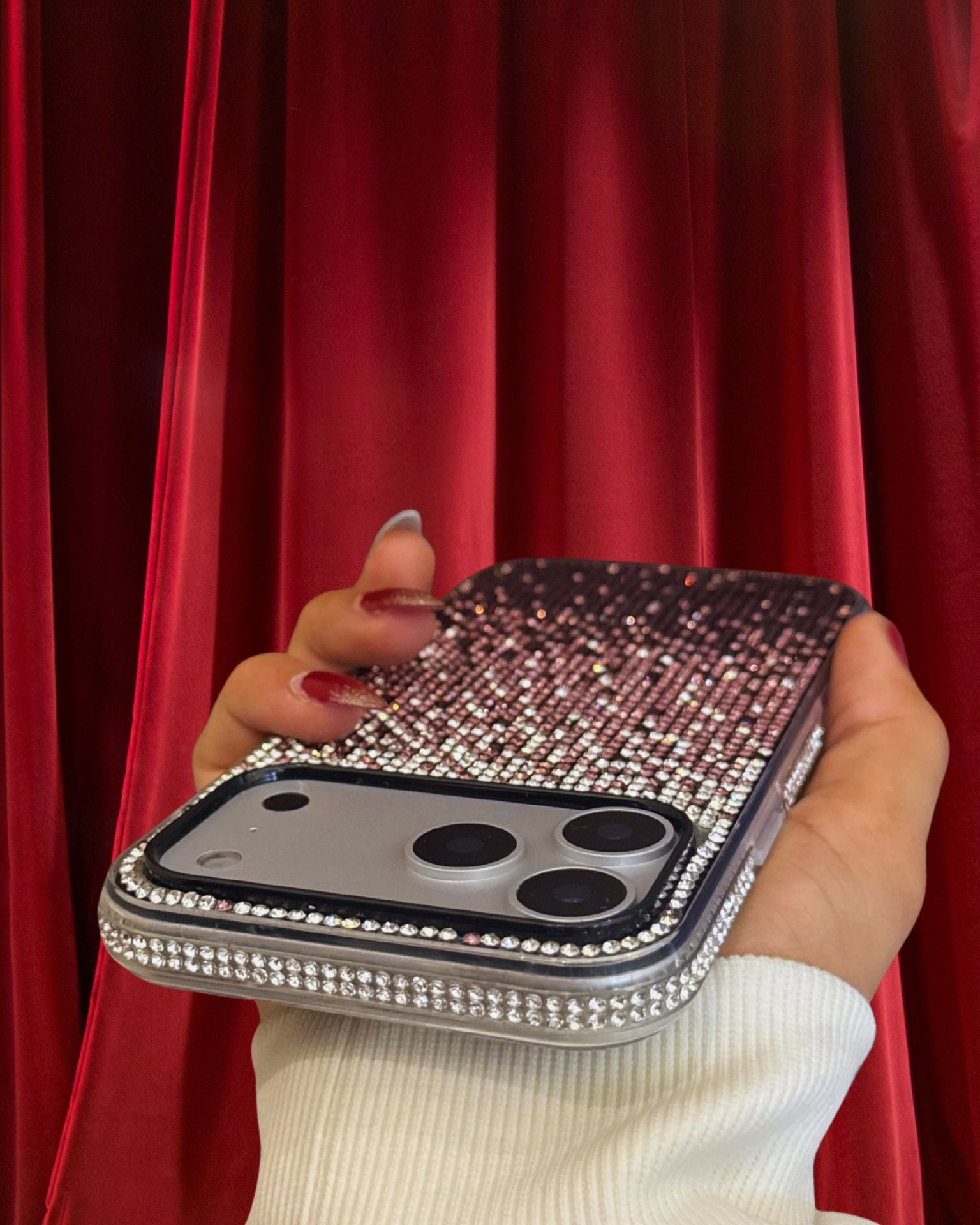 Bling Gradient Rhinestones Luxury Cover iPhone cover – JustAndBest India