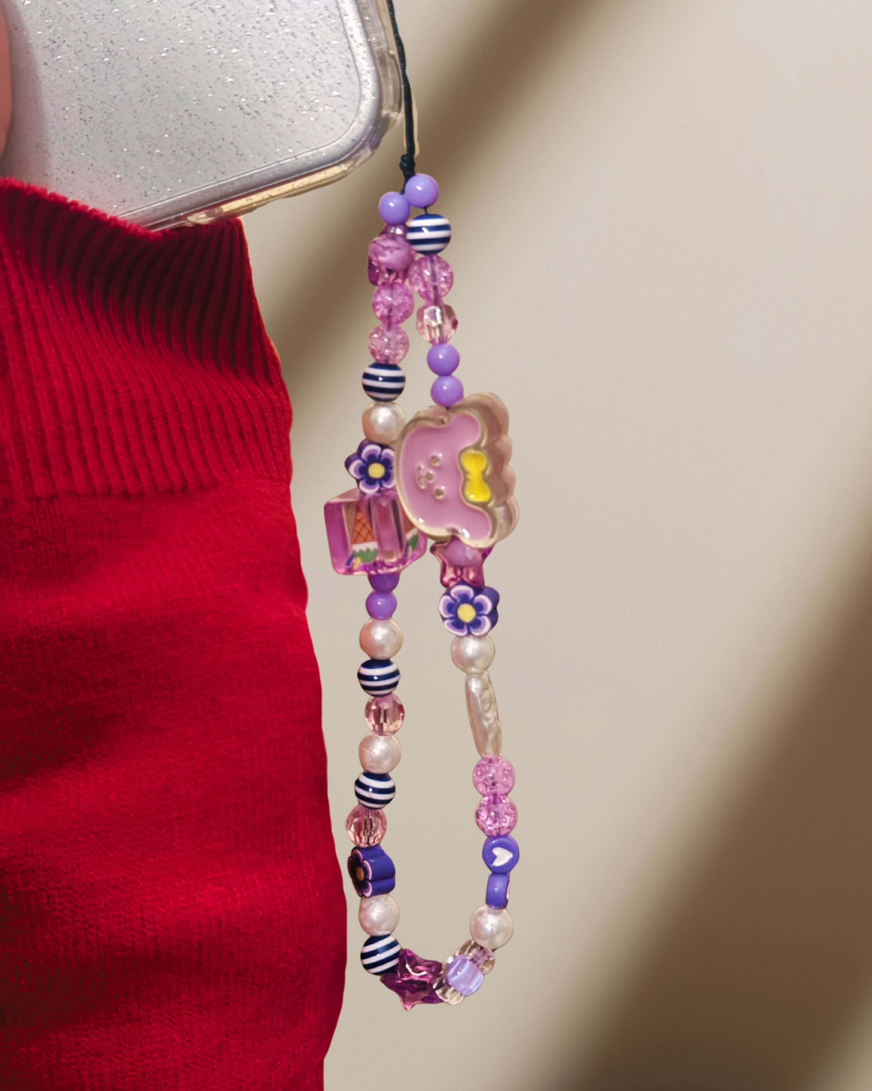 Flowers Phone Charm - slim profile