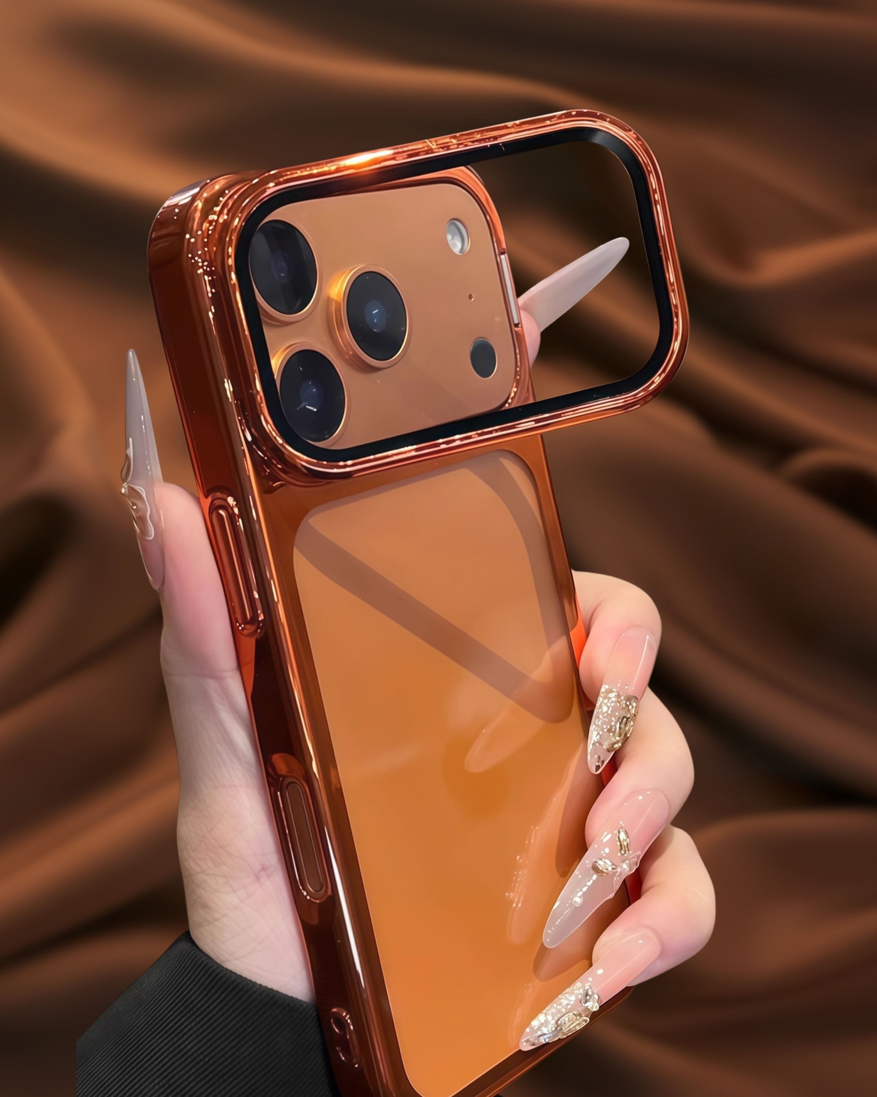 Luxury Electroplated Lens Protection Glass Cover iPhone cover – JustAndBest India