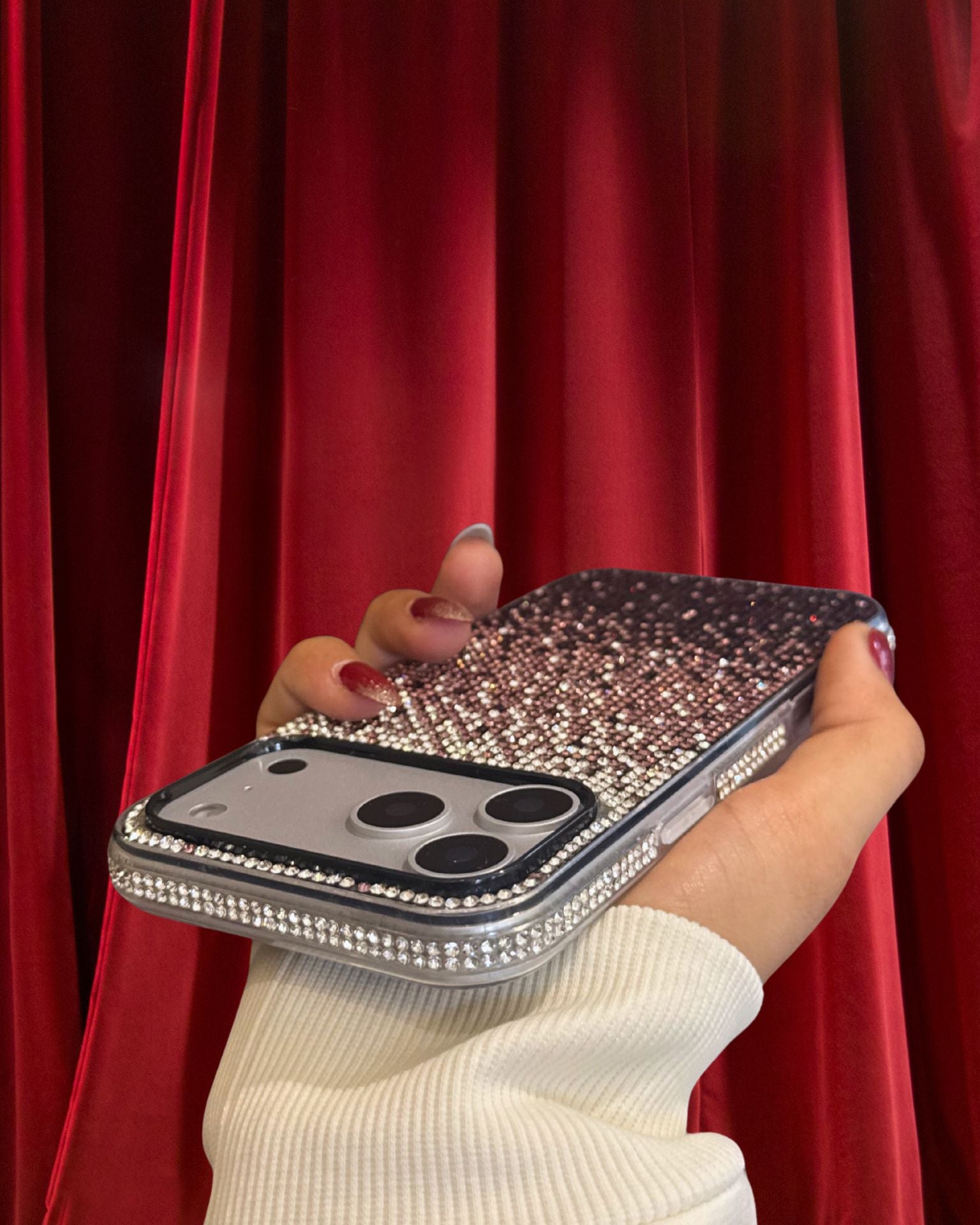 Bling Gradient Rhinestones Luxury Cover iPhone cover – JustAndBest India