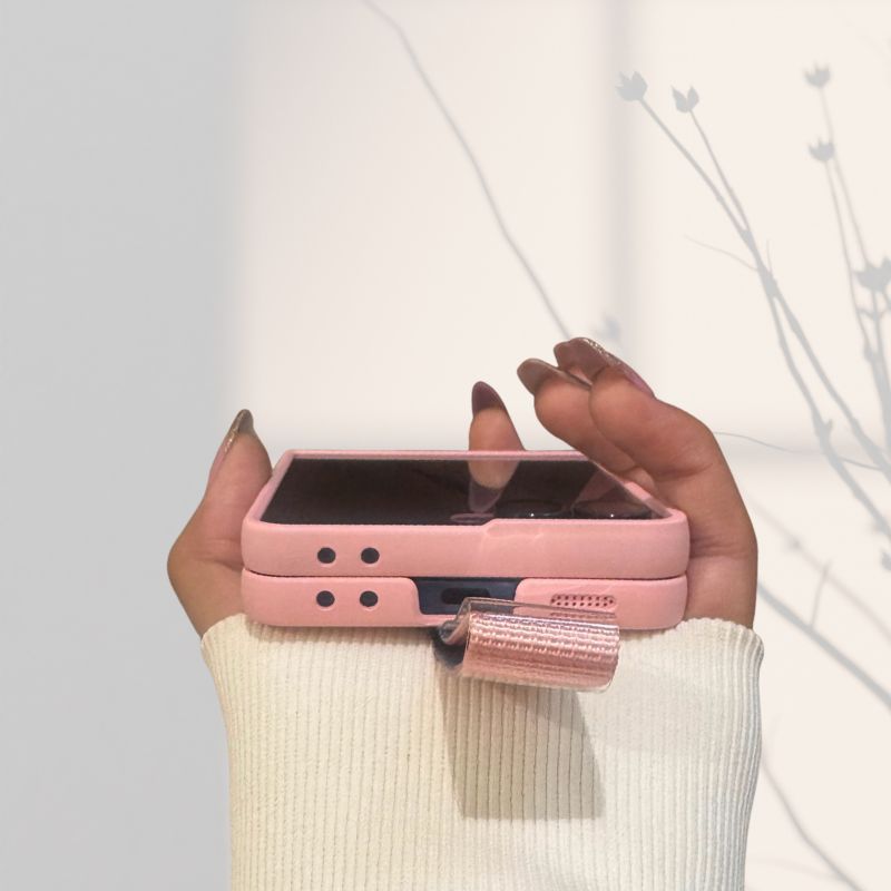 Samsung Galaxy Z Flip 7 Pink Matte Strap Cover() - colour options