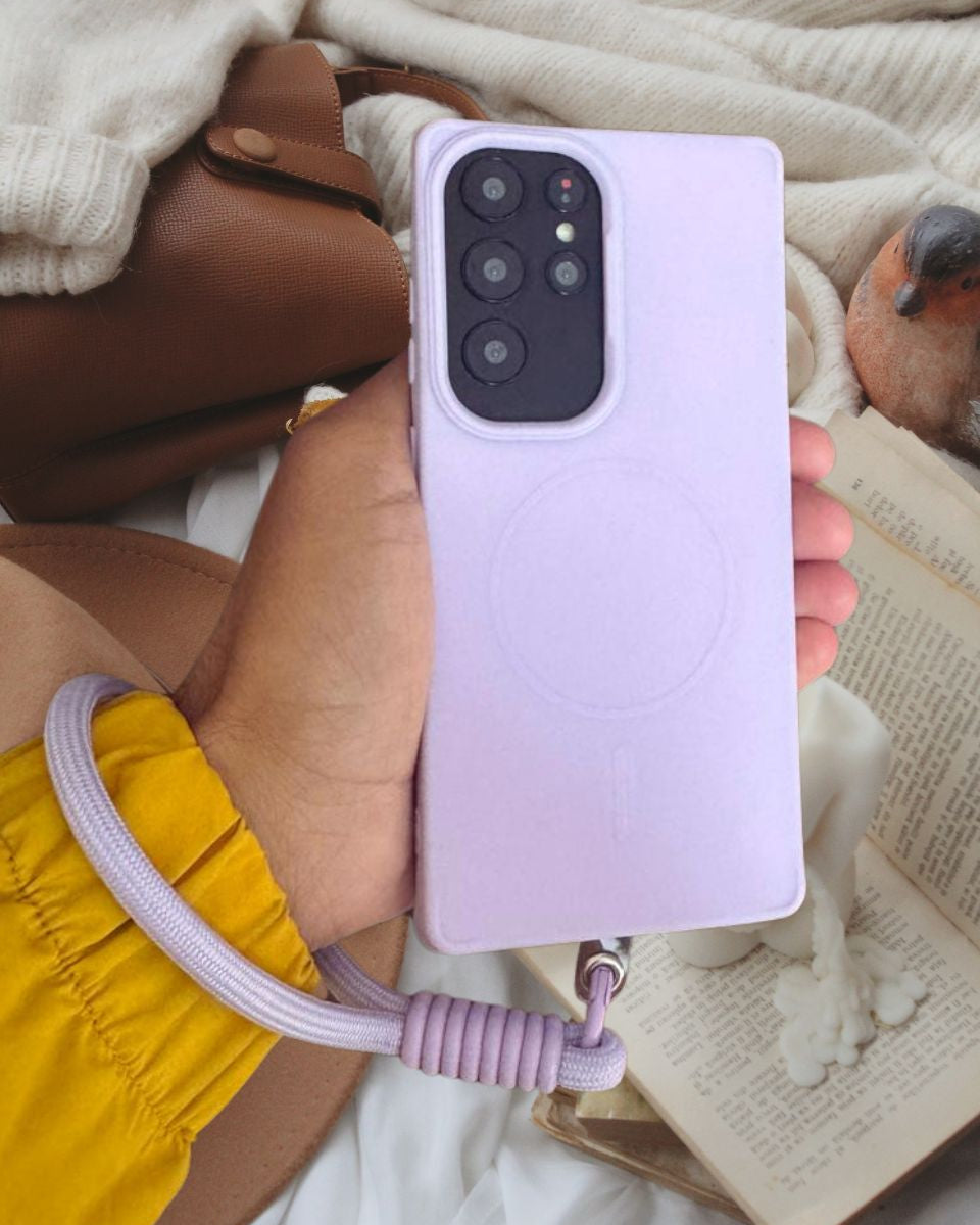 Samsung Galaxy S25 Series Purple Soft Cover - lifestyle