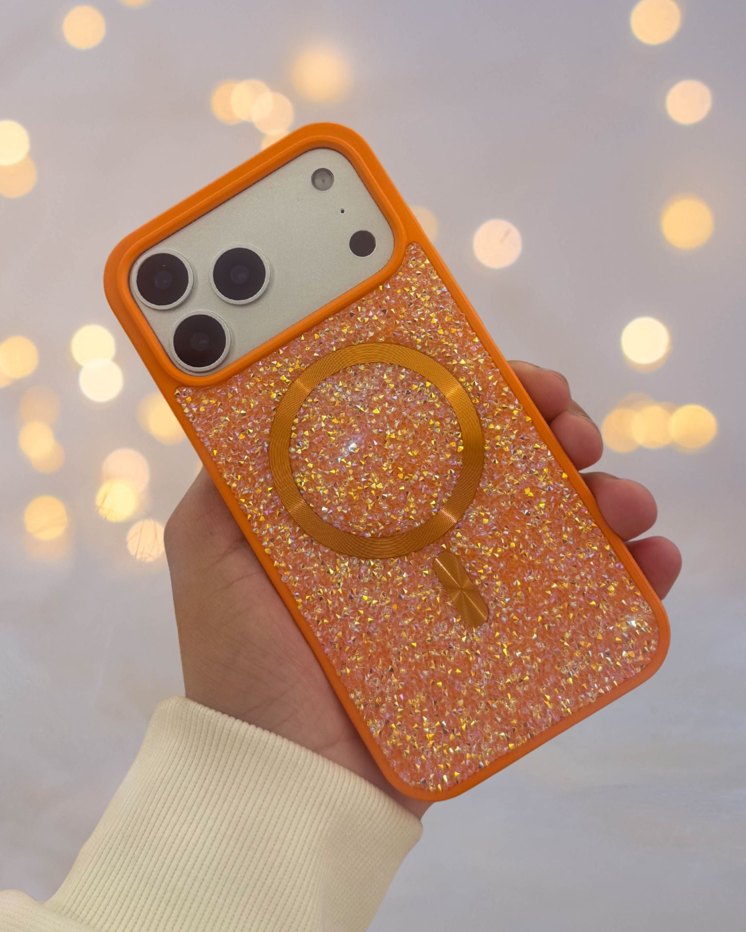 Diamond Rhinestones MagSafe Luxury Luxury Cover iPhone cover – JustAndBest India