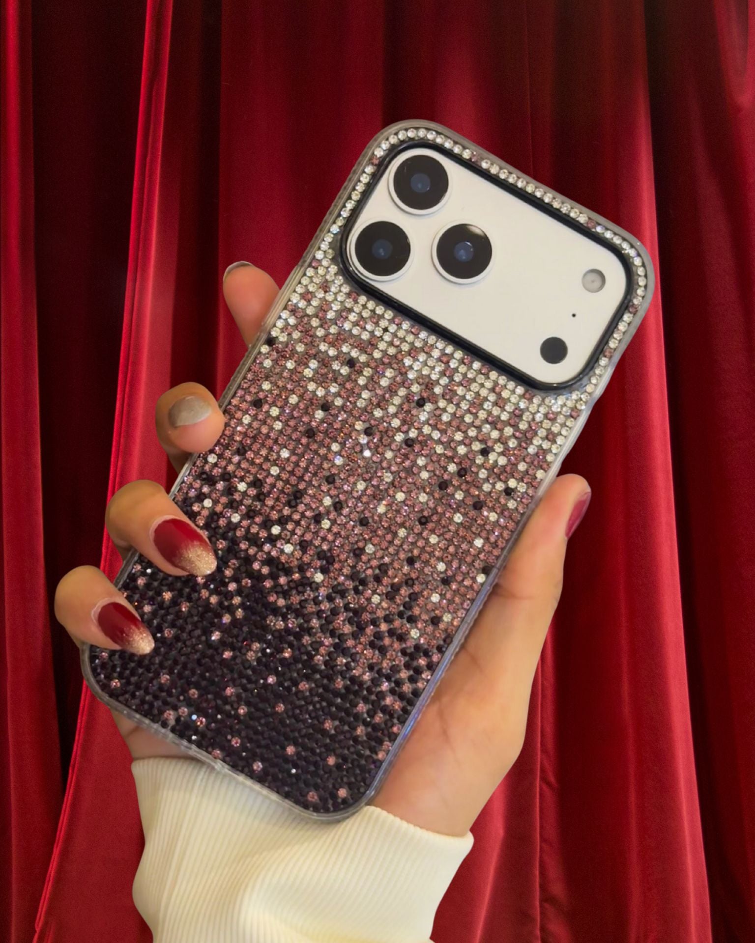 Bling Gradient Rhinestones Luxury Cover iPhone cover – JustAndBest India