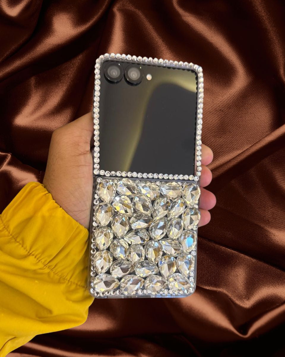 Samsung Galaxy Z Flip 7 Bling Diamond Stones Cover - lifestyle