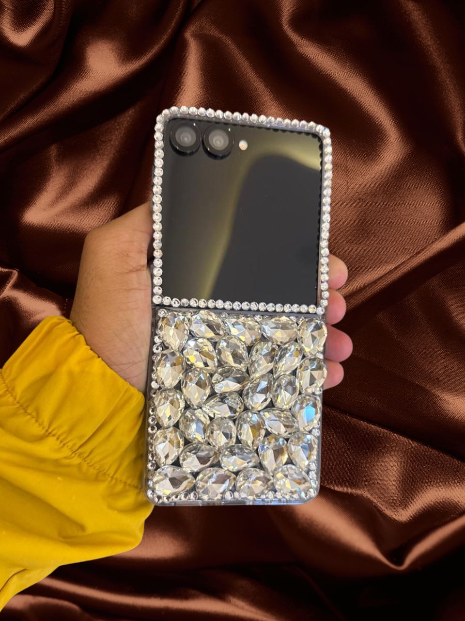 Samsung Galaxy Z Flip 7 Bling Diamond Stones Cover - lifestyle