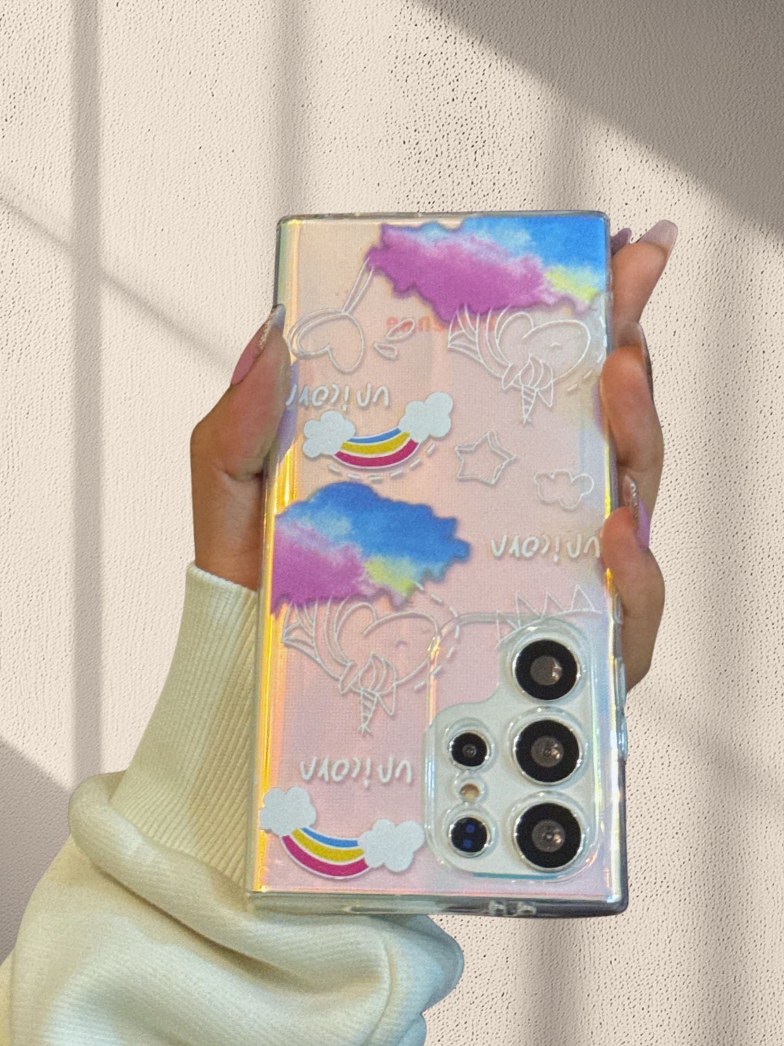 Cute Unicorn Shining Cover iPhone cover – JustAndBest India