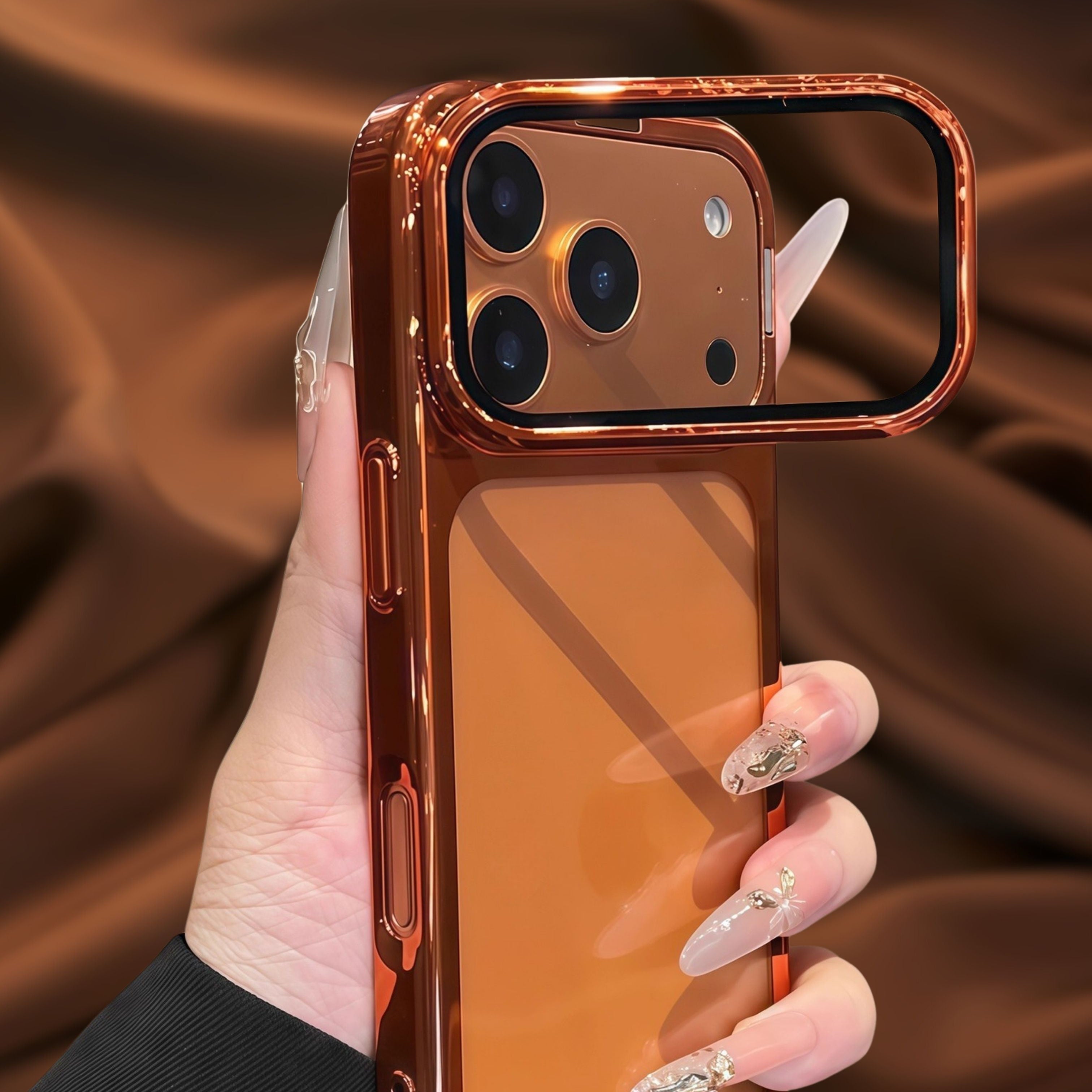 Luxury Electroplated Lens Protection Glass Cover iPhone cover – JustAndBest India