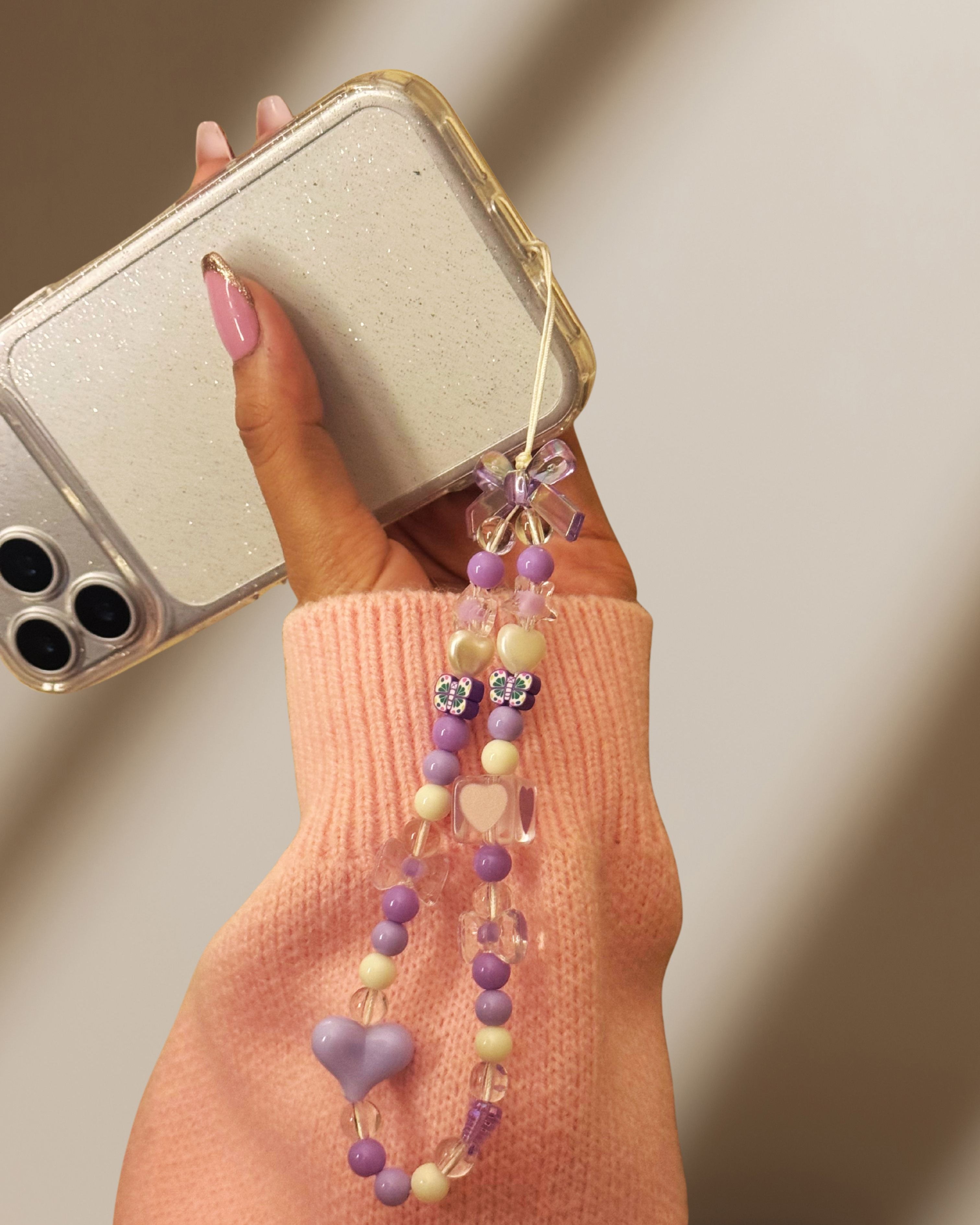 Butterflies n Bowknots Phone Charm - protective case detail