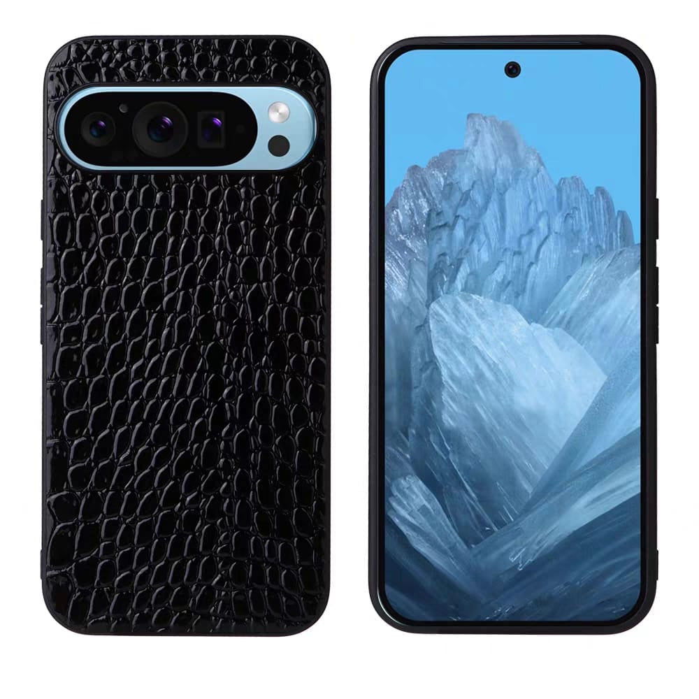 Google Pixel 9A Leather Cover - lifestyle