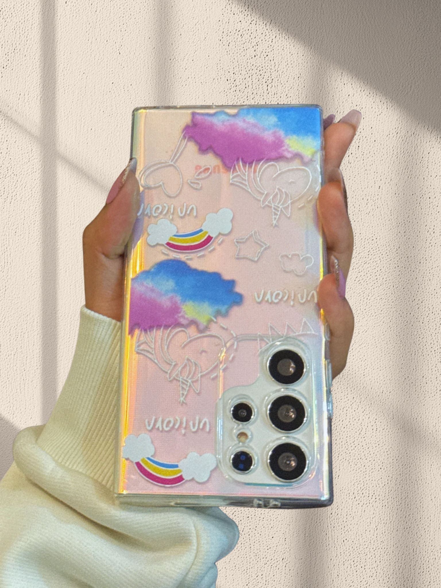 Cute Unicorn Shining Cover iPhone cover – JustAndBest India