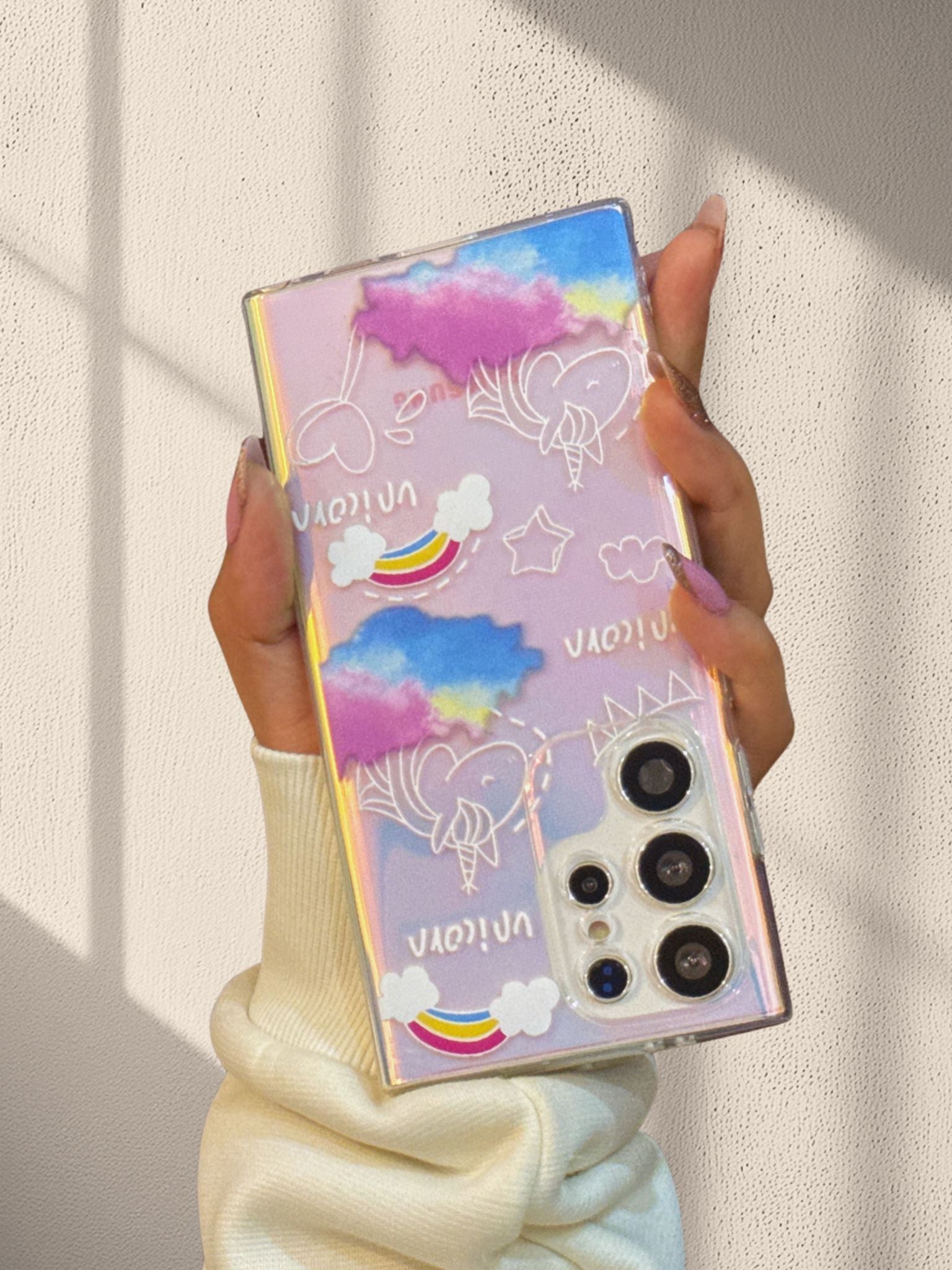 Cute Unicorn Shining Cover iPhone cover – JustAndBest India