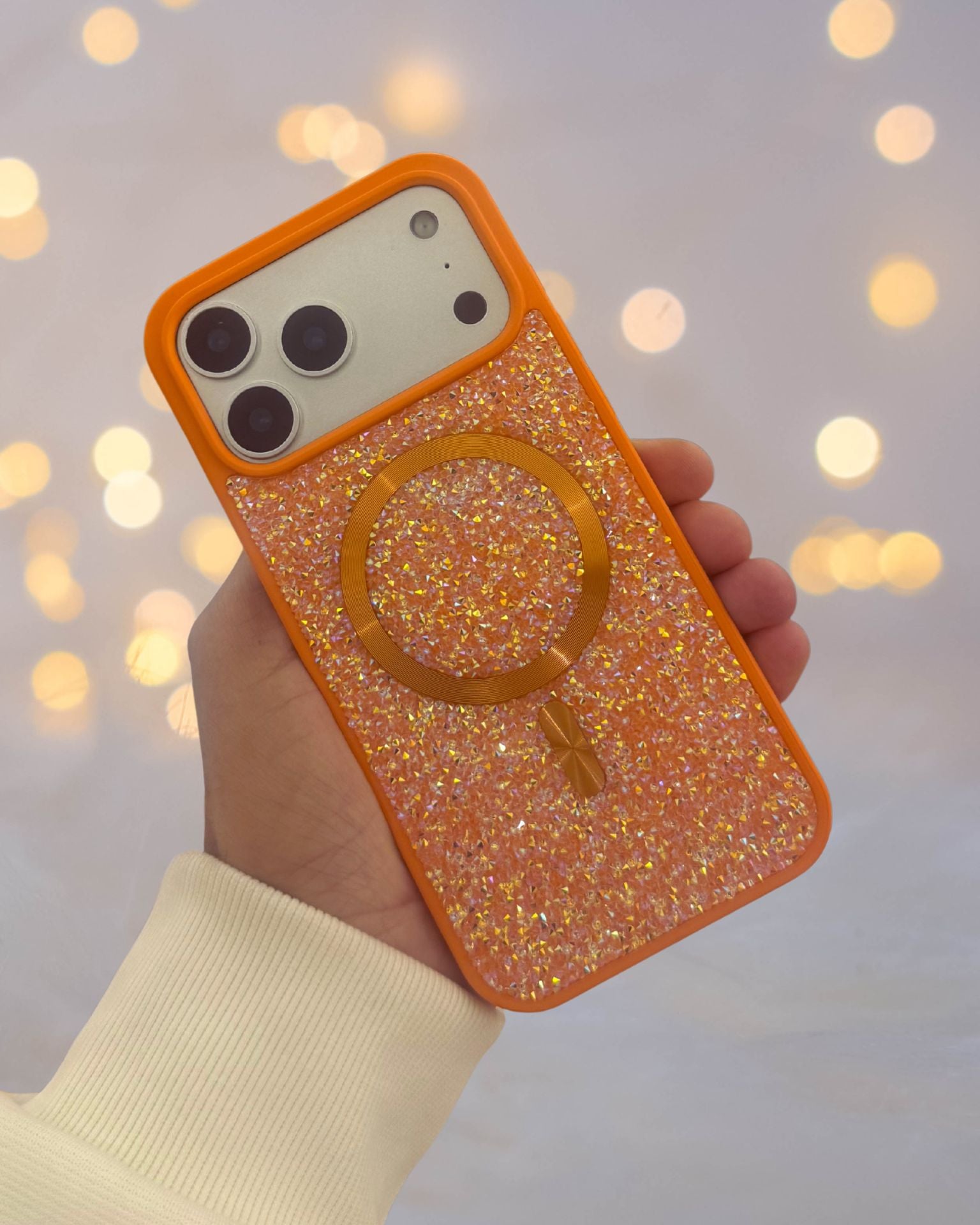 Diamond Rhinestones MagSafe Luxury Luxury Cover iPhone cover – JustAndBest India