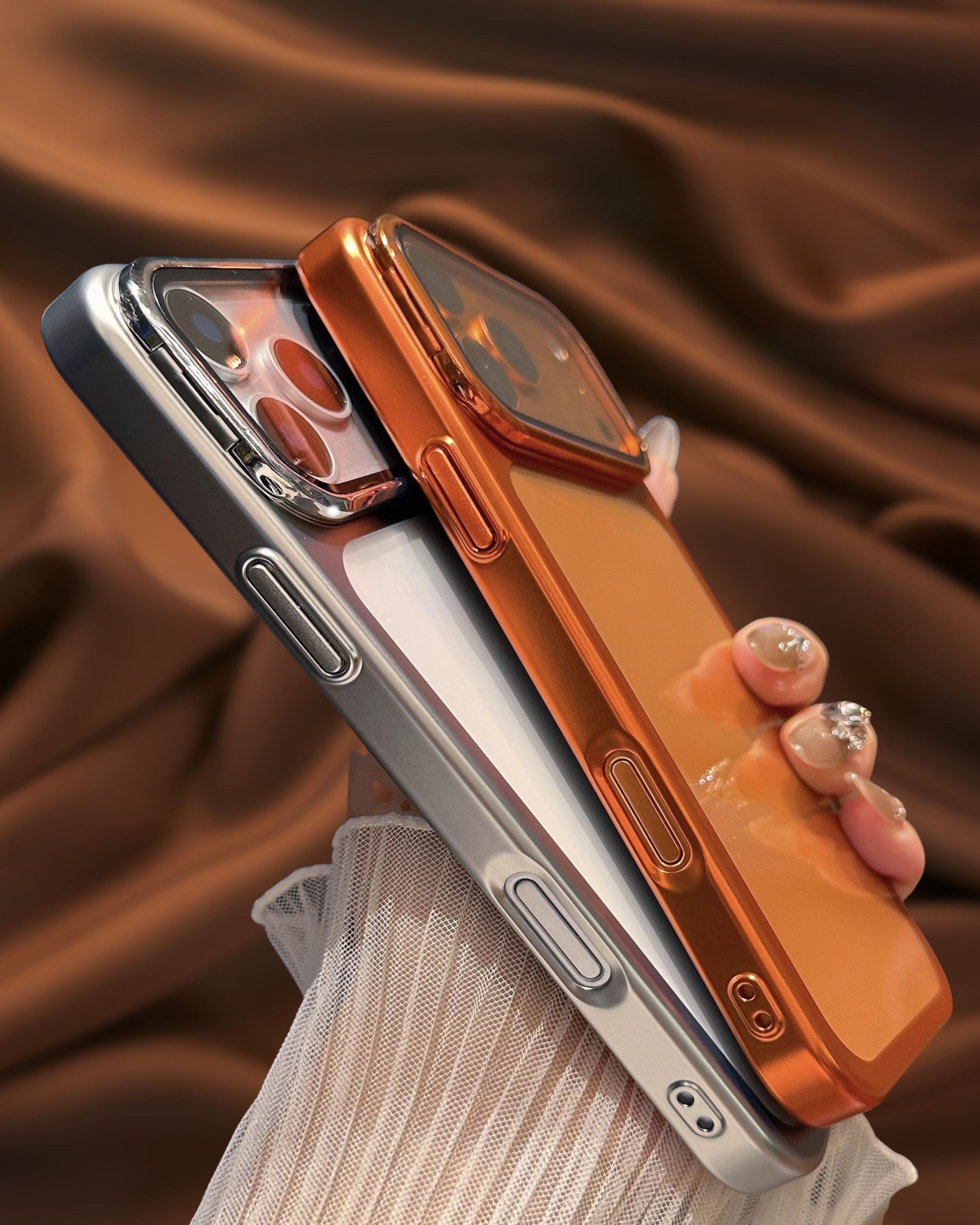 Luxury Electroplated Lens Protection Glass Cover iPhone cover – JustAndBest India