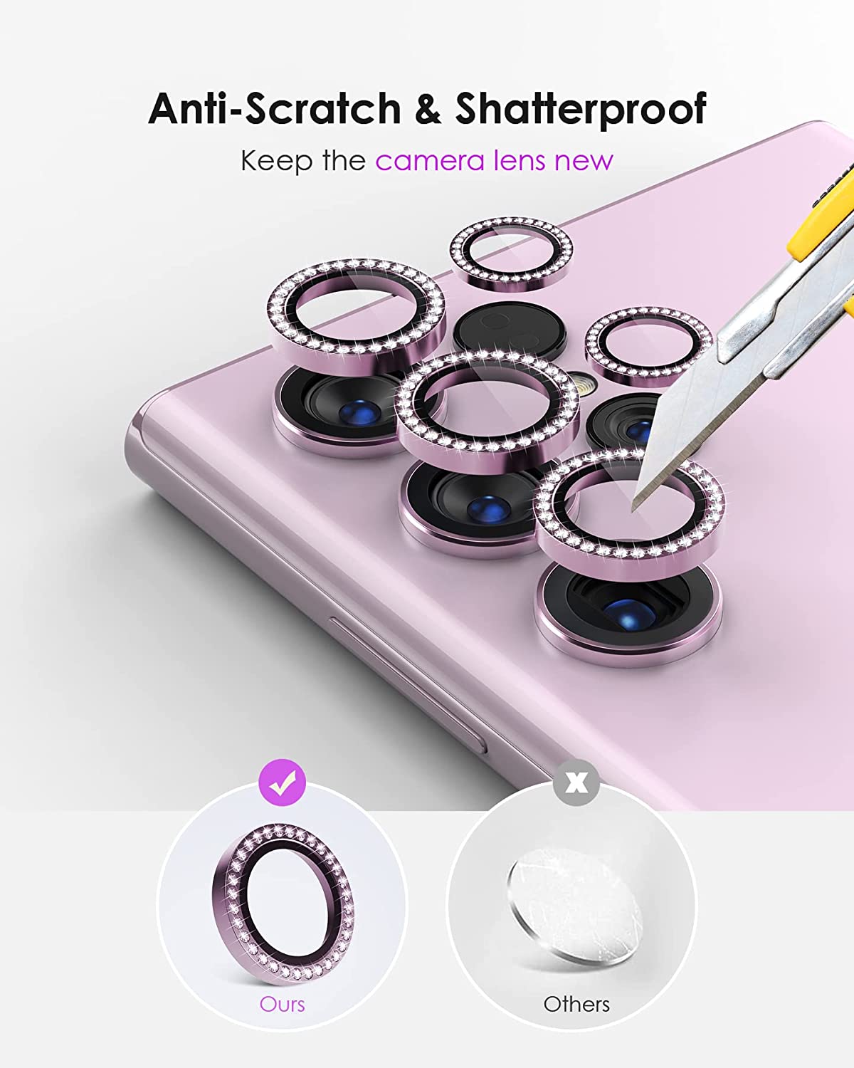 Diamond Stones Camera Lens Protector – phone accessory by JustAndBest India
