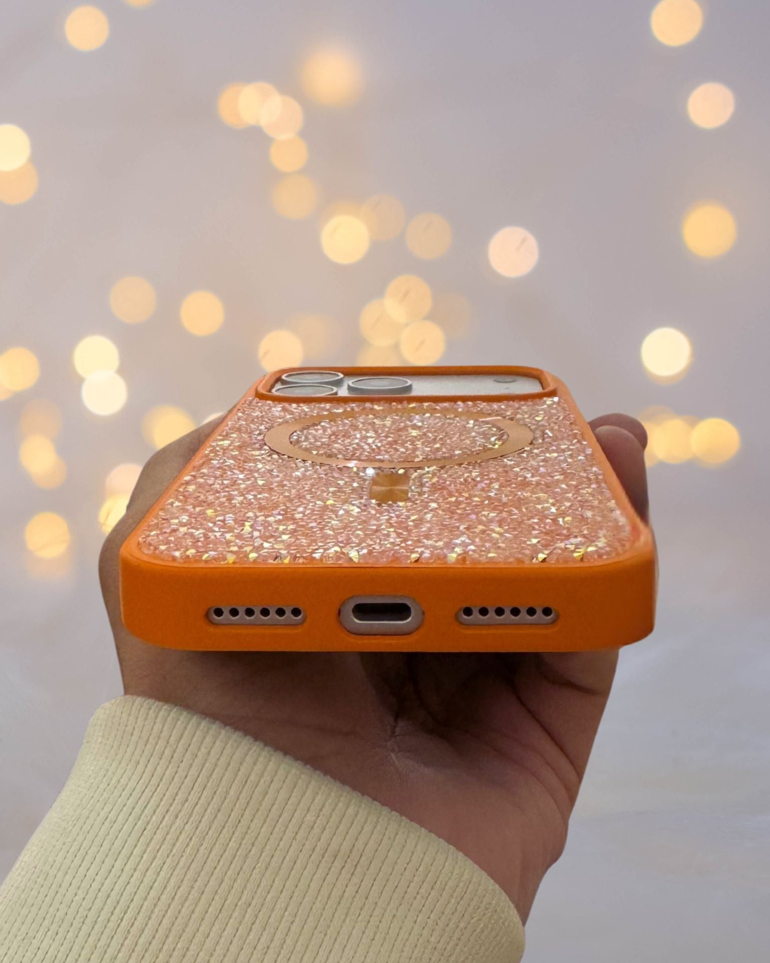 Diamond Rhinestones MagSafe Luxury Luxury Cover iPhone cover – JustAndBest India