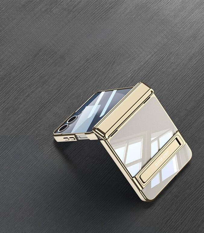 Samsung Galaxy Z Flip 7 Gold Electroplated Stand Cover() - colour options