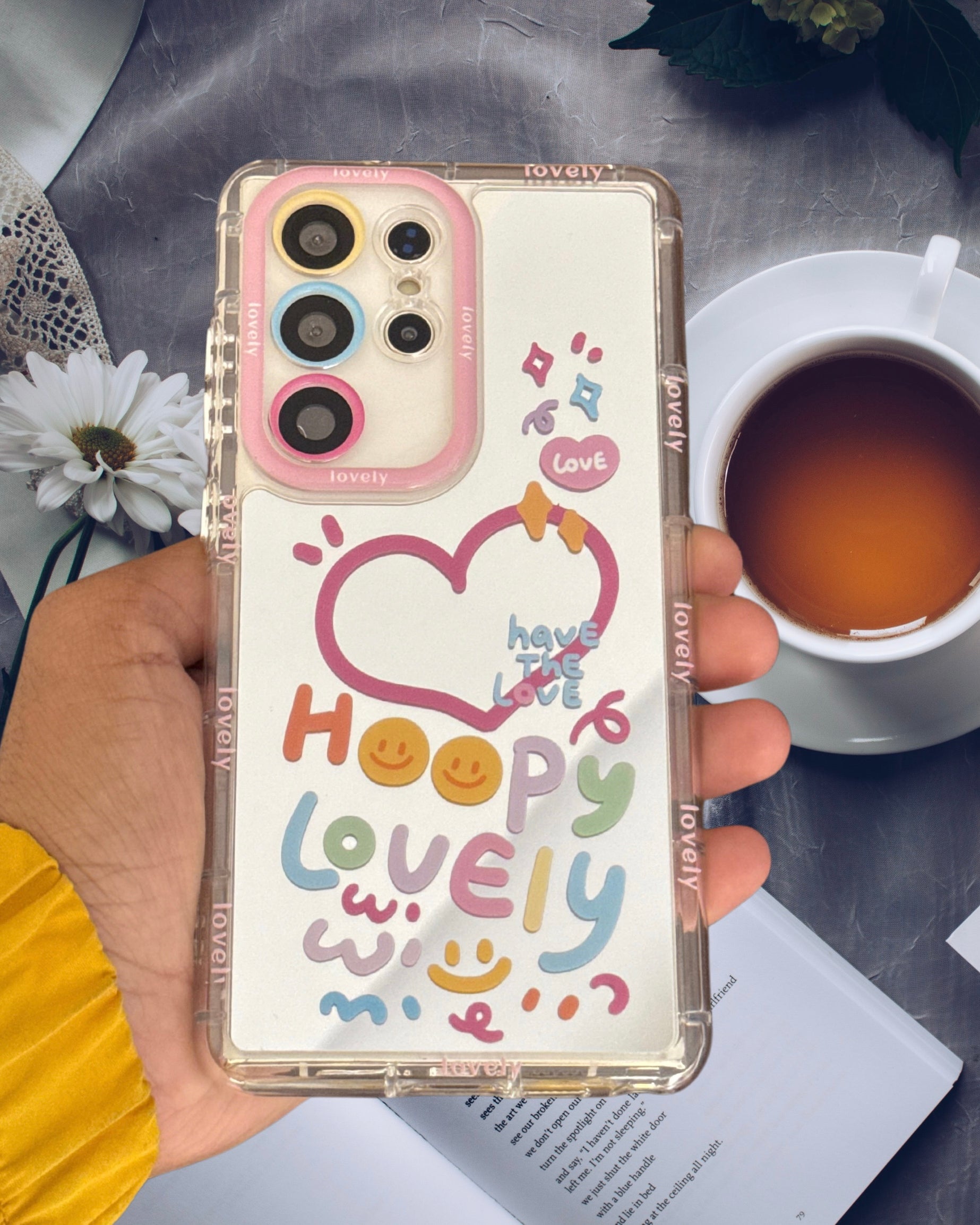 Cute Happy Heart Mirror Cover iPhone cover – JustAndBest India