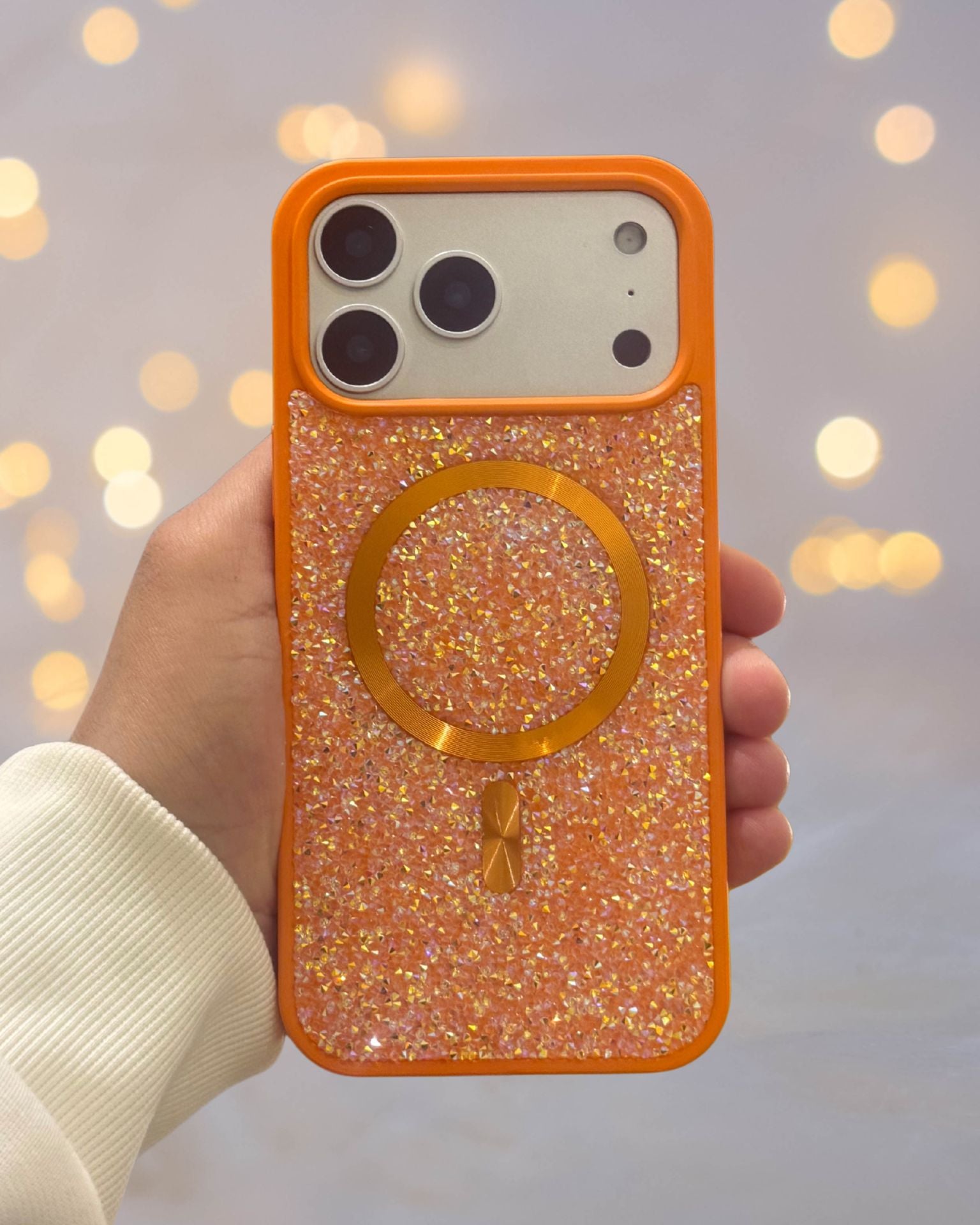 Diamond Rhinestones MagSafe Luxury Luxury Cover iPhone cover – JustAndBest India