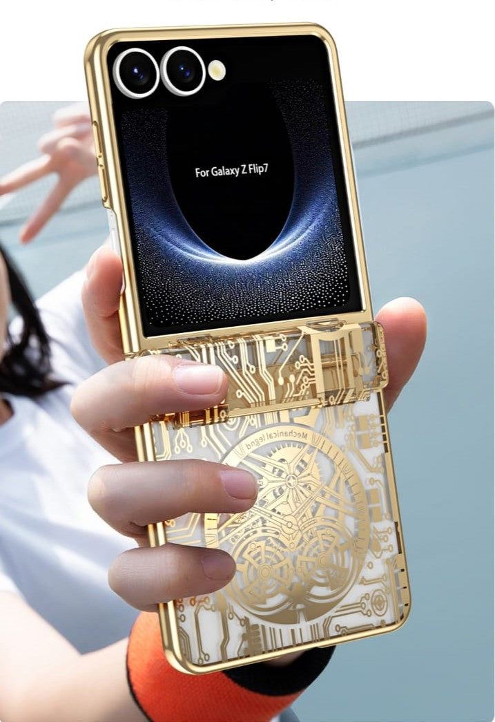 Samsung Galaxy Z Flip 7 Electroplated Circuit Cover - lifestyle