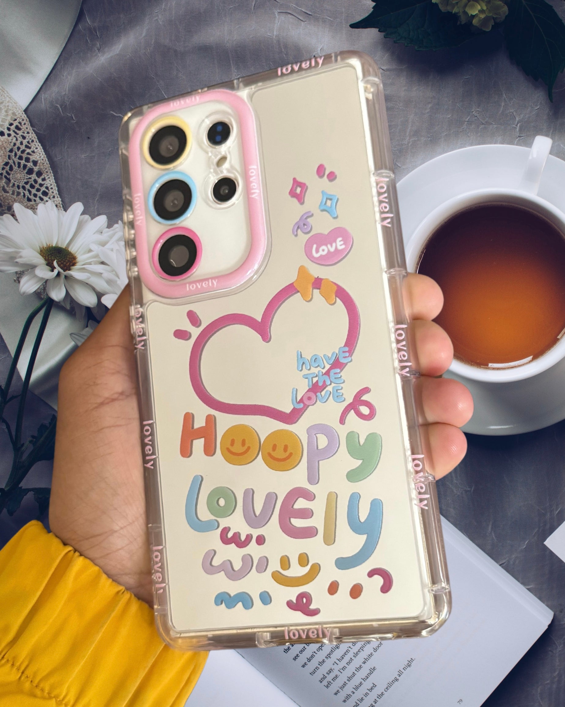 Cute Happy Heart Mirror Cover iPhone cover – JustAndBest India