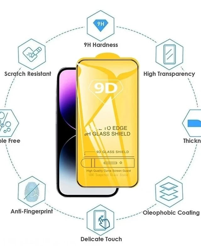 9 H glass for iphone 15