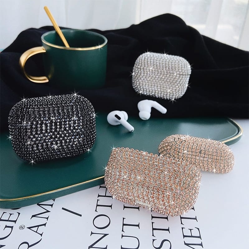 Shining Diamond Stones Luxury AirPods Cover iPhone cover – JustAndBest India