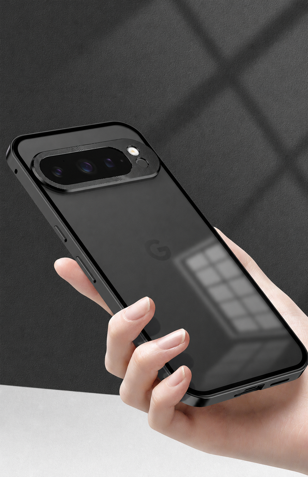 Google Pixel 10 Metallic Frosted Bumper Cover - slim profile